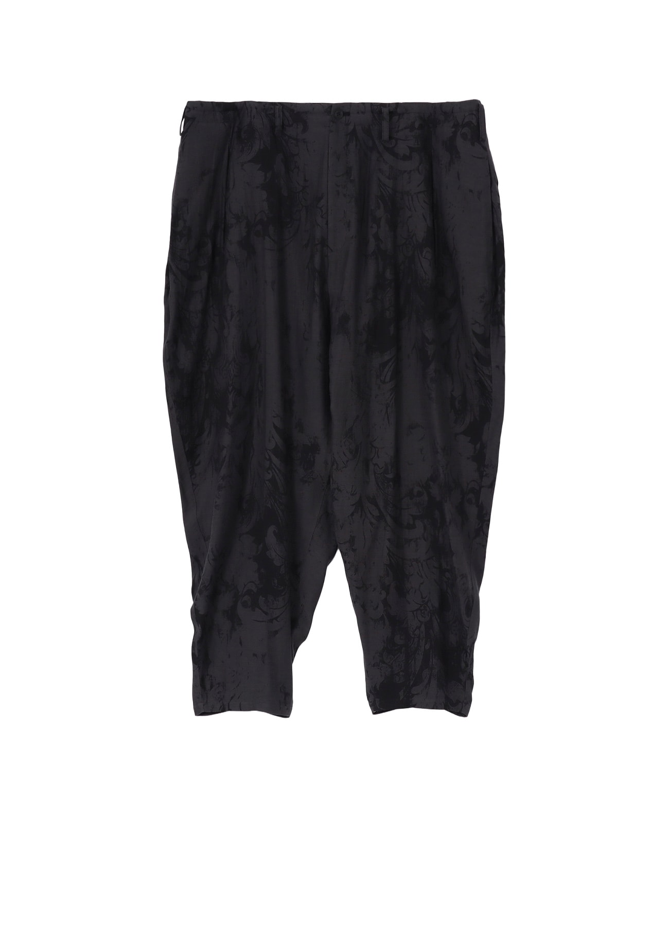 JACQUARD PATTERN DRAPE PANTS