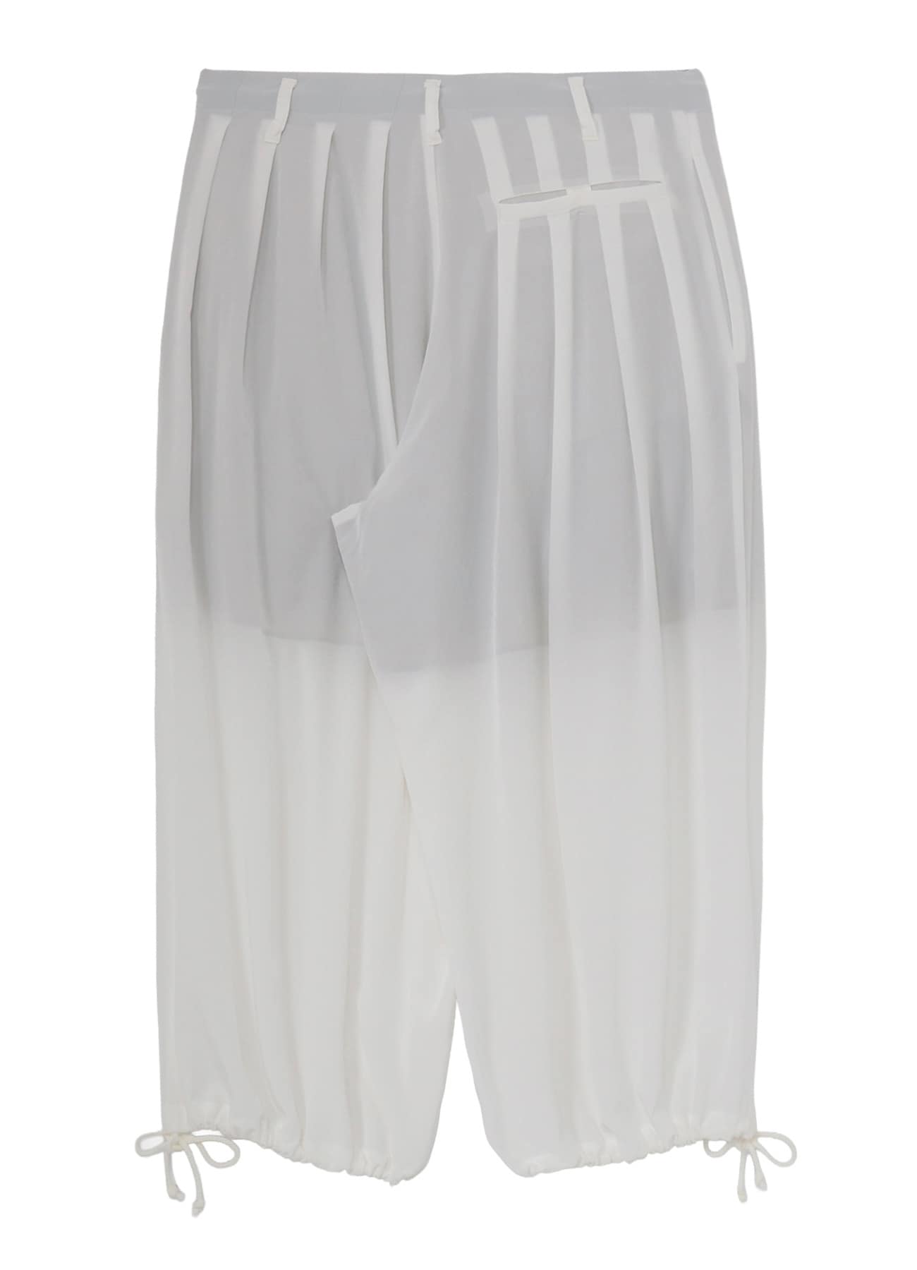 WHITE TA TUXEDO BALLOON PANTS