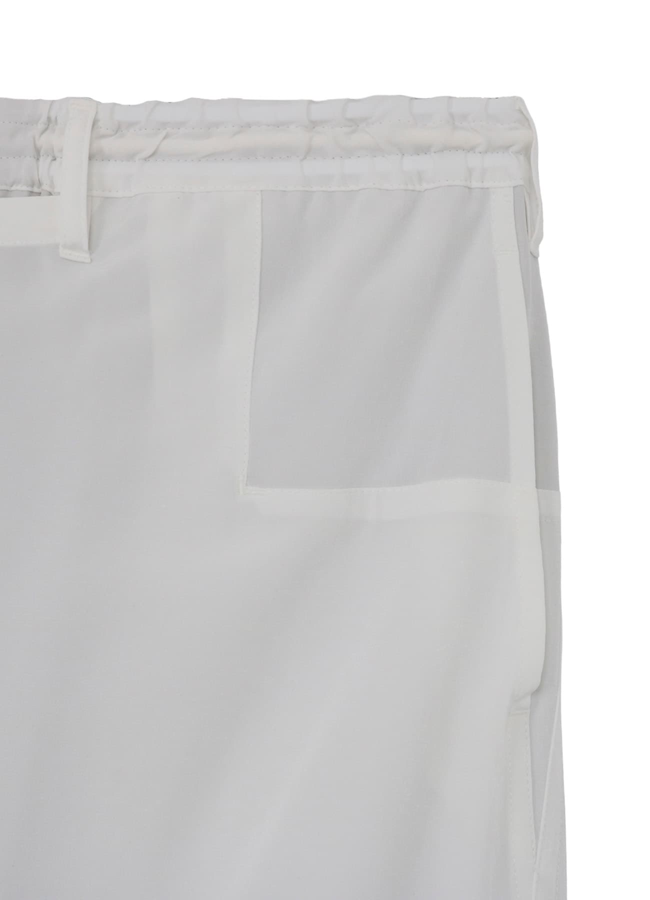 WHITE TA TUXEDO WRAP PANTS