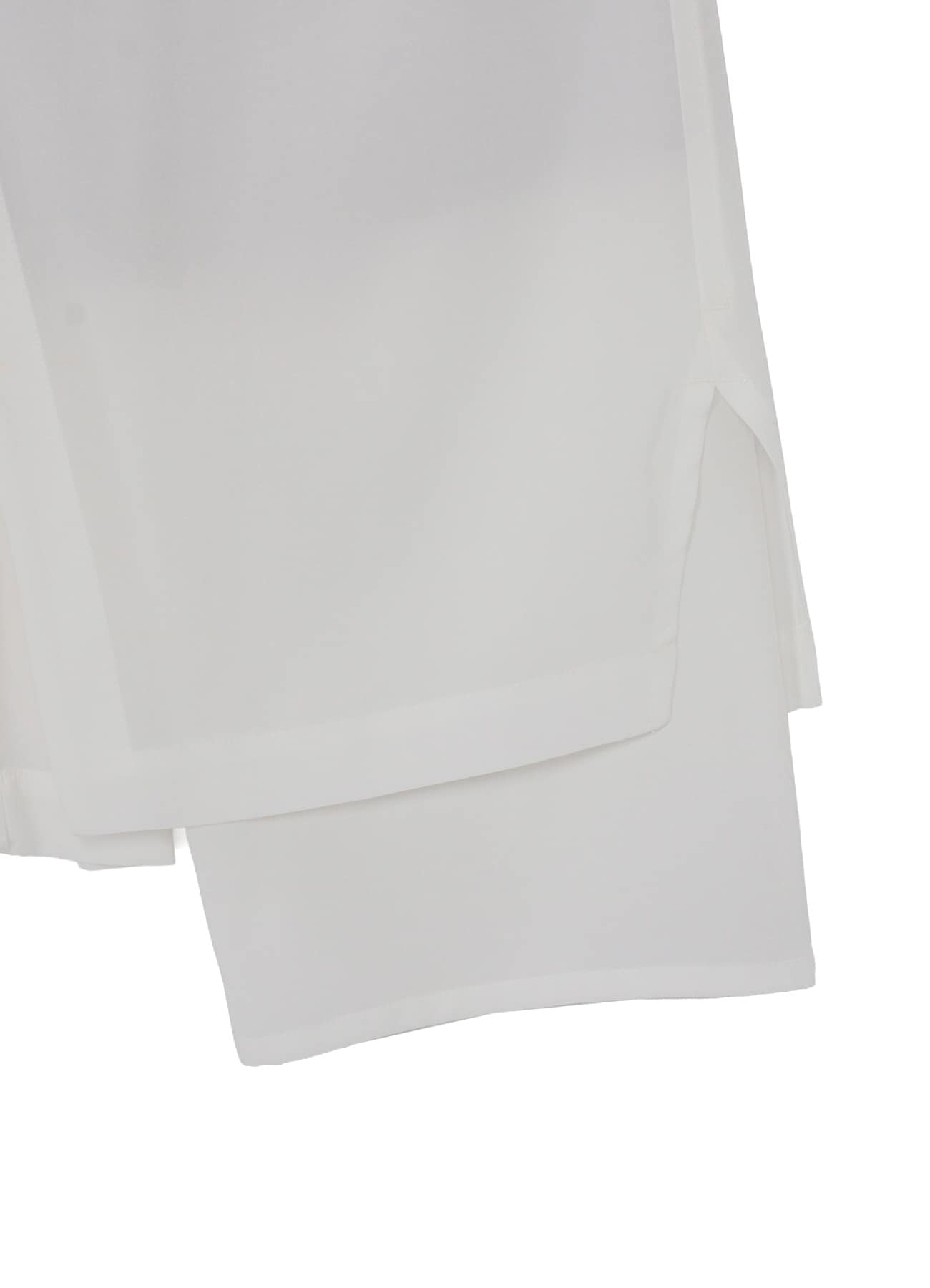 WHITE TA TUXEDO WRAP PANTS