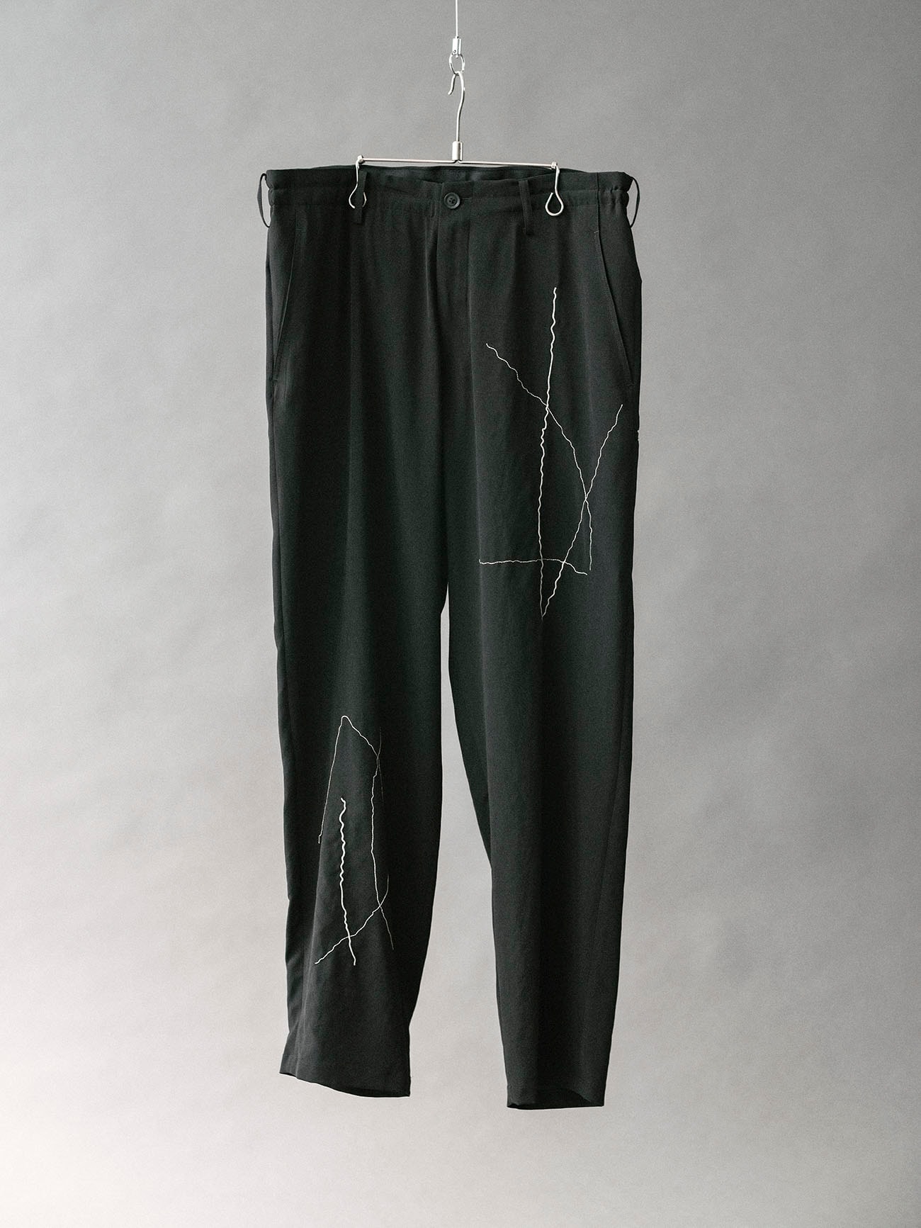 TA TUXEDO EMBROIDERED SLASH POCKET PANTS