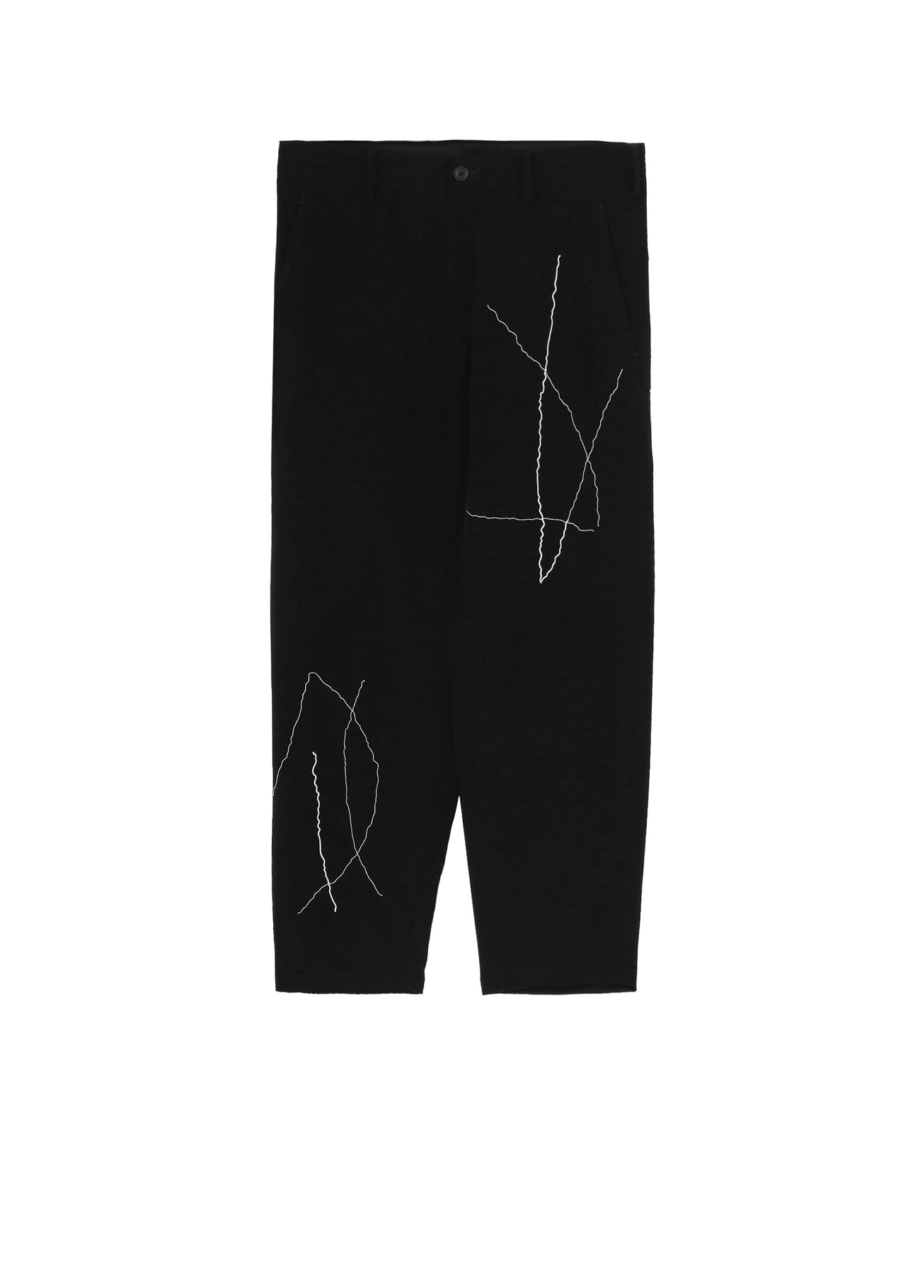 TA TUXEDO EMBROIDERED SLASH POCKET PANTS