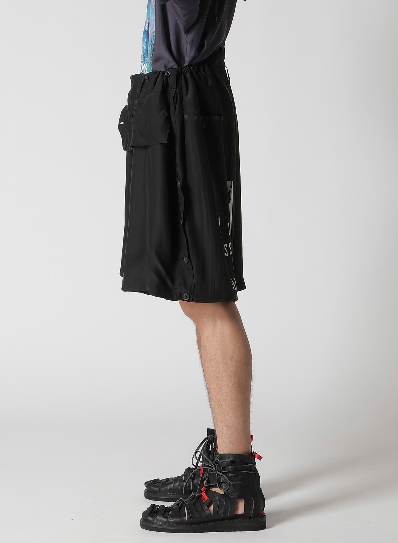 SIGNATURE PRINTED WIDE SHORT PANTS