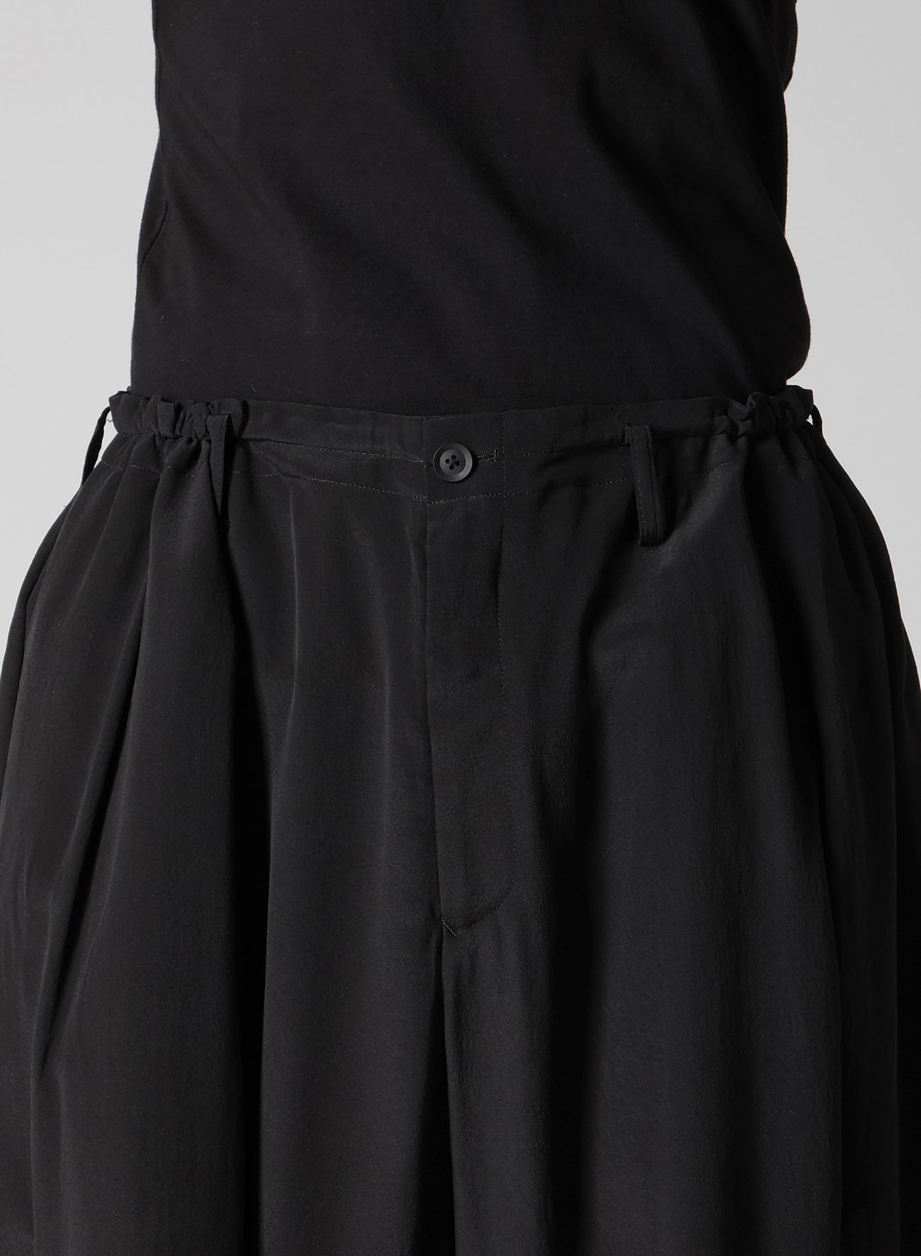 CREPE DE CHINE SILK OUTER DRAPE PANTS