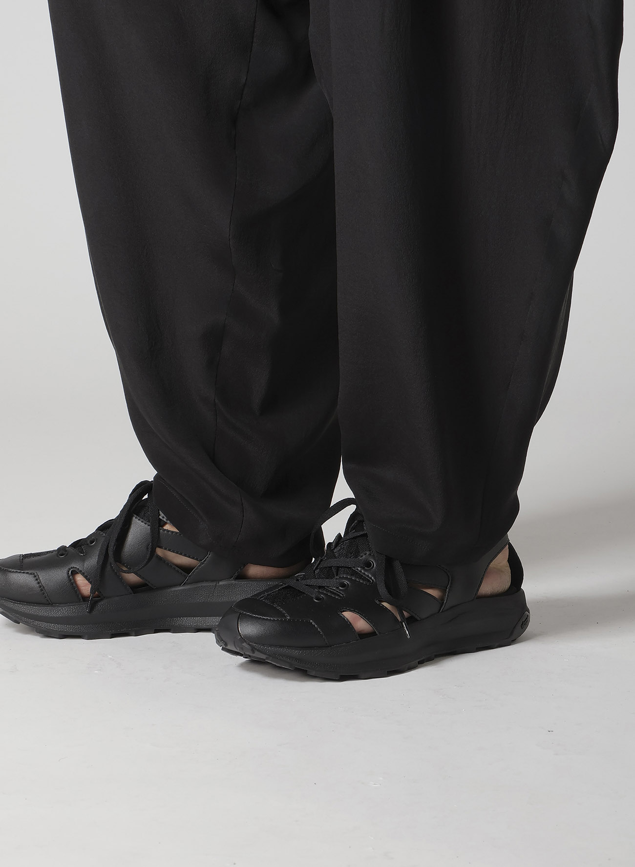 CREPE DE CHINE SILK OUTER DRAPE PANTS