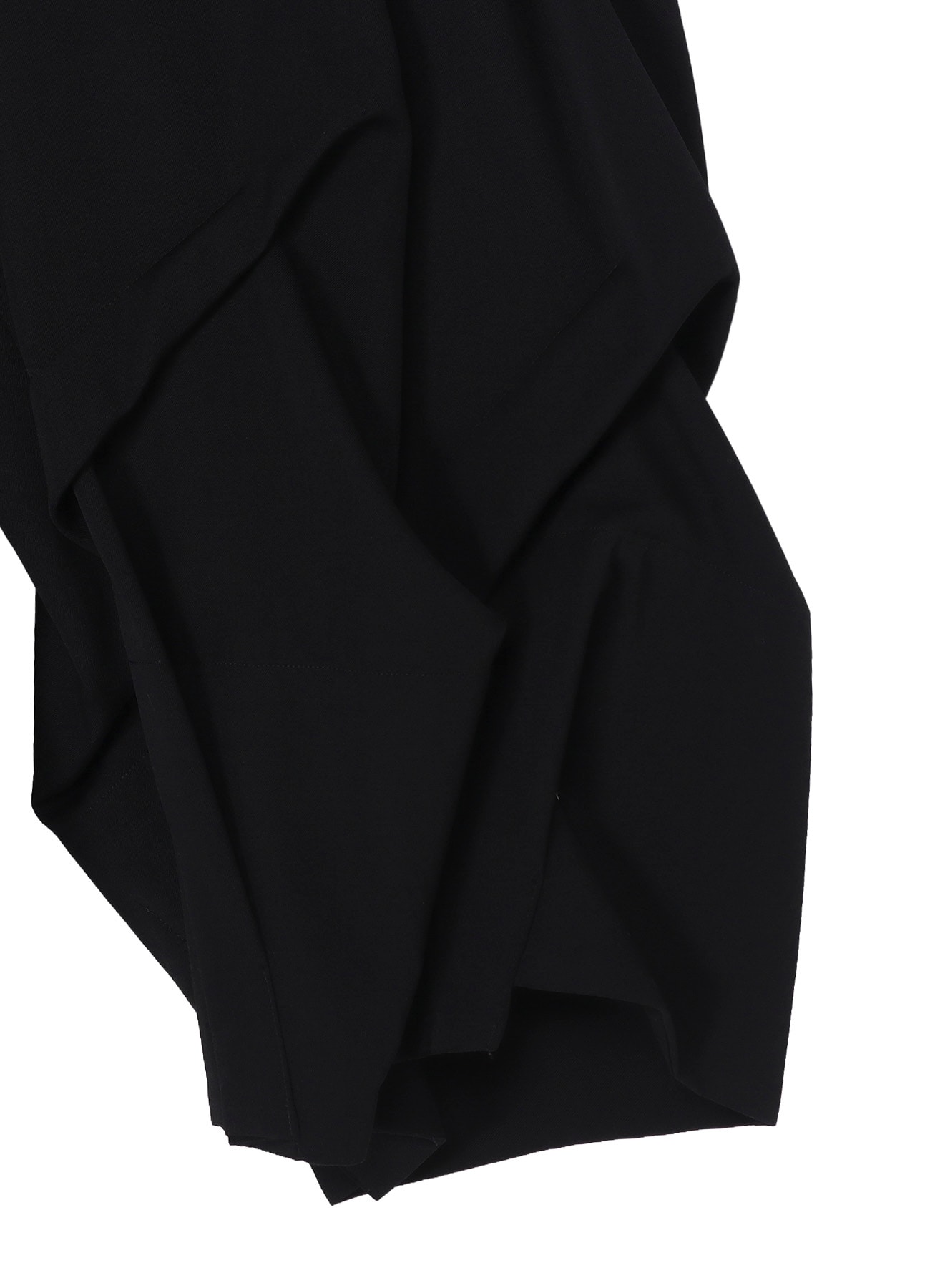 WOOL GABARDINE THICK TUCKS PANTS