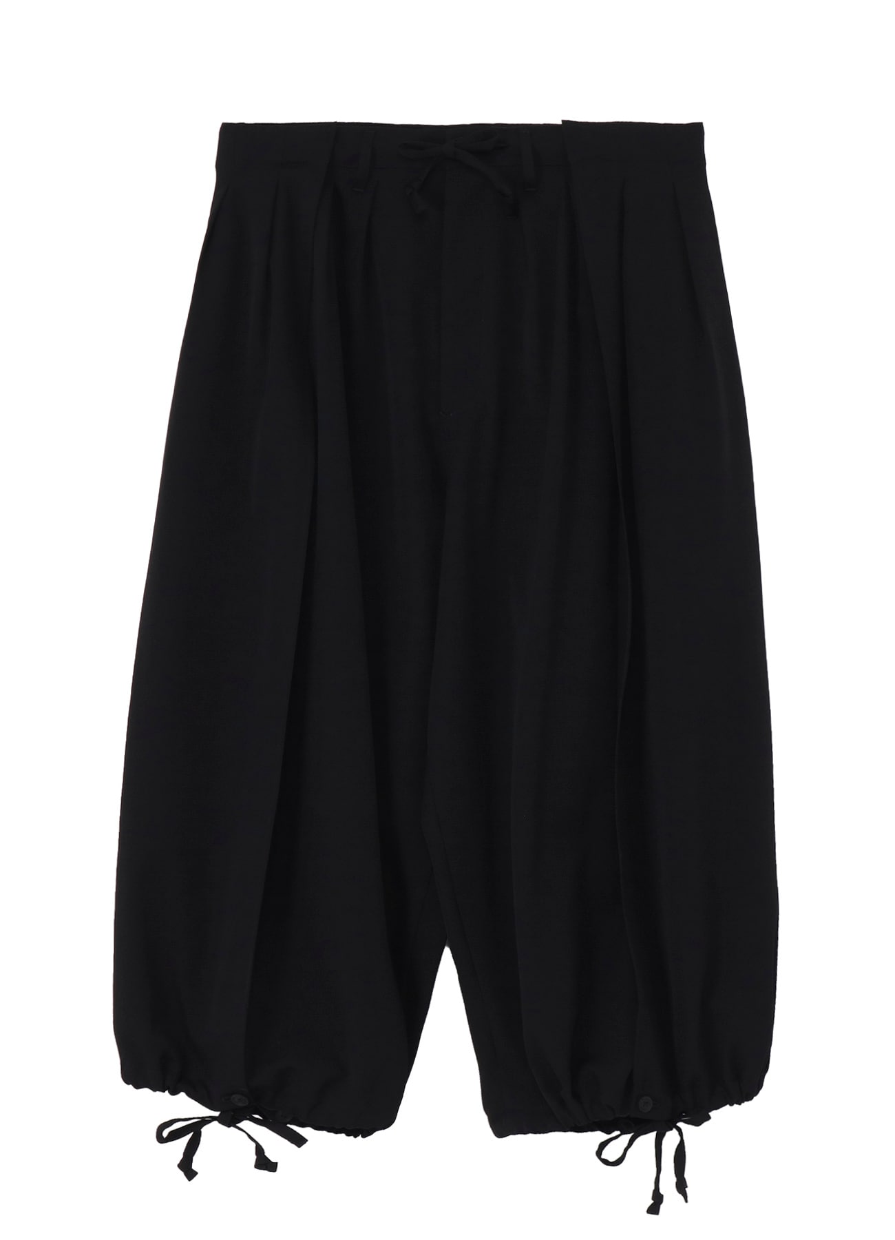 WOOL GABARDINE BOTH SIDES WRAP PANTS