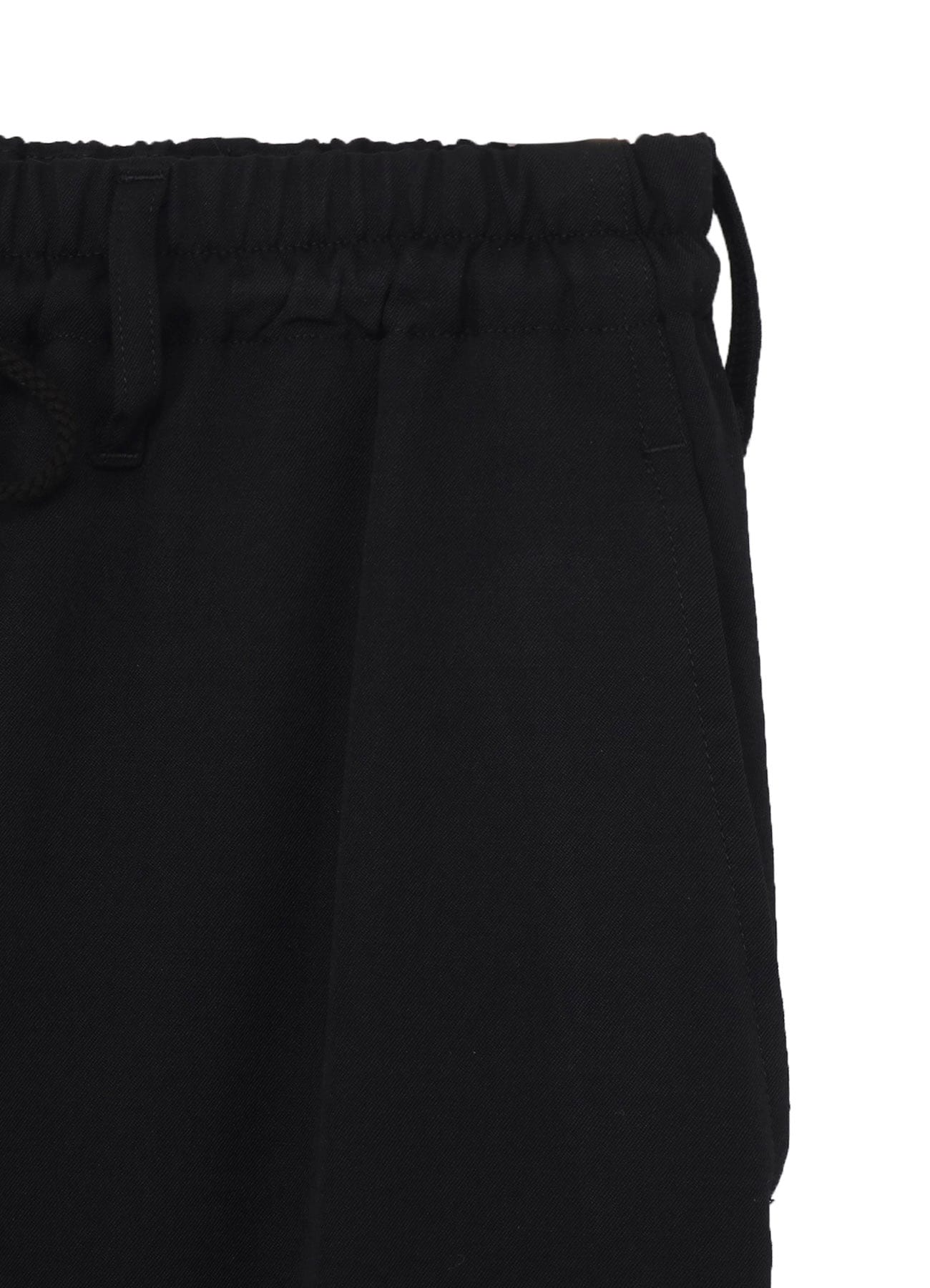 WOOL GABARDINE KNEE OPEN PANTS