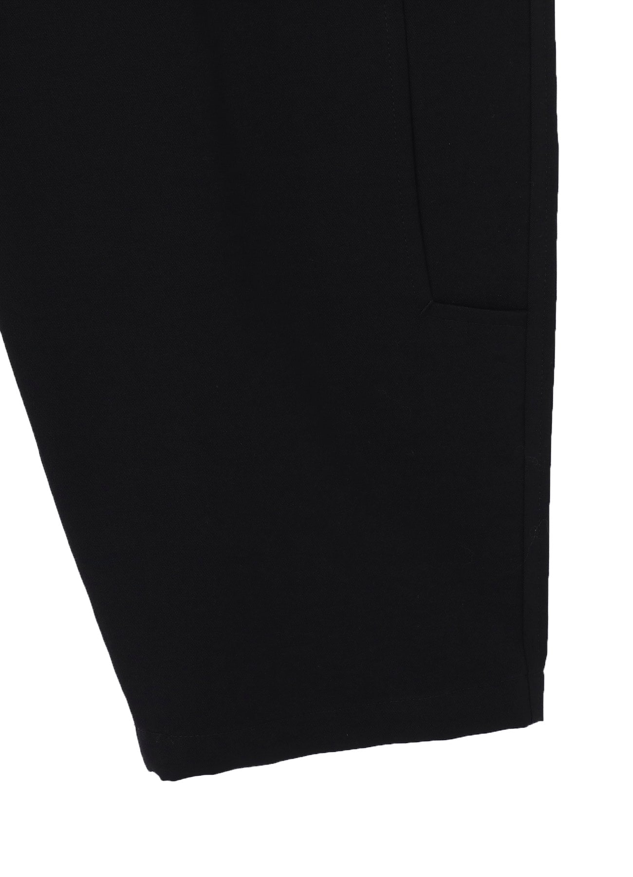 WOOL GABARDINE KNEE OPEN PANTS