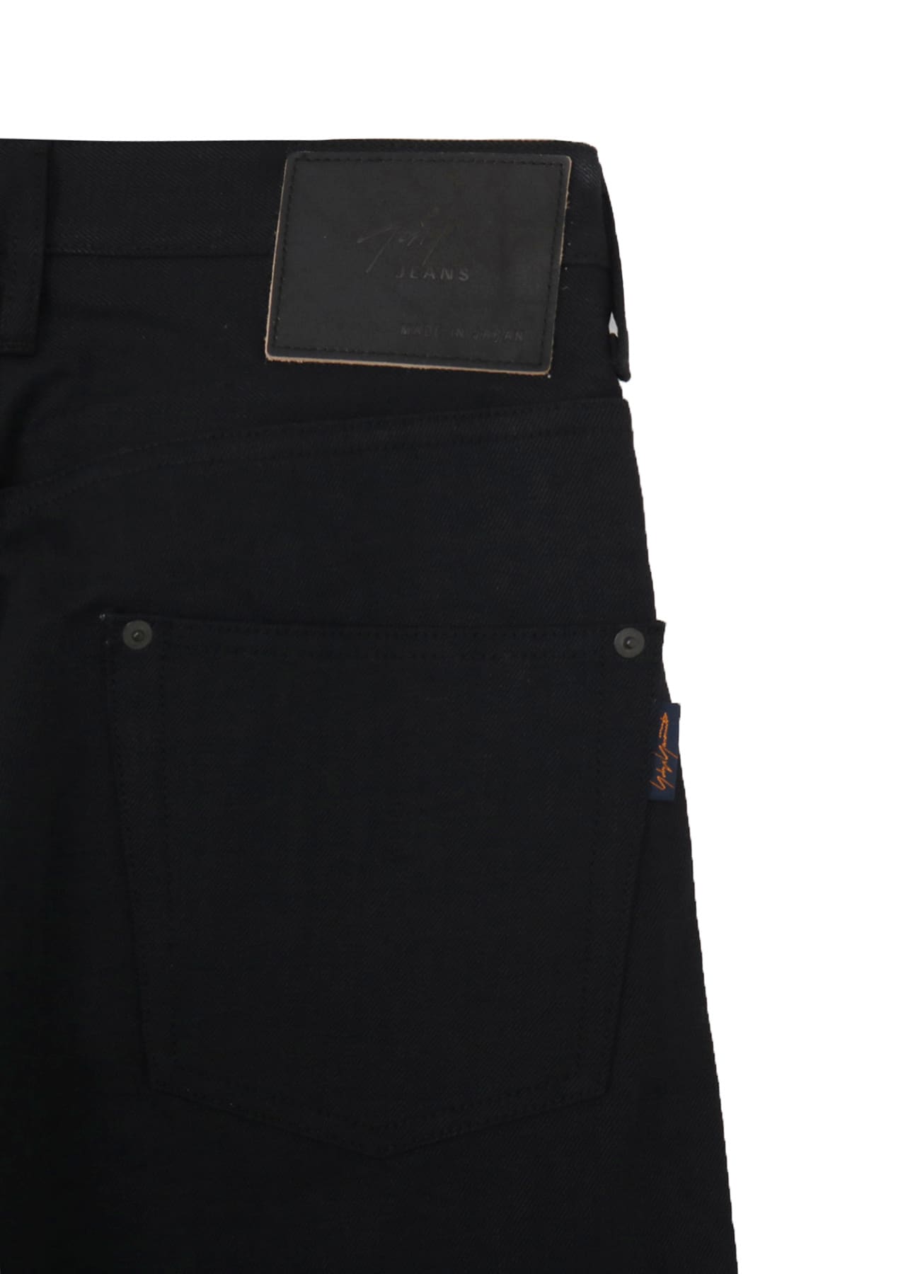 SELVEDGE DENIM SIDE POCKET PANTS BLACK