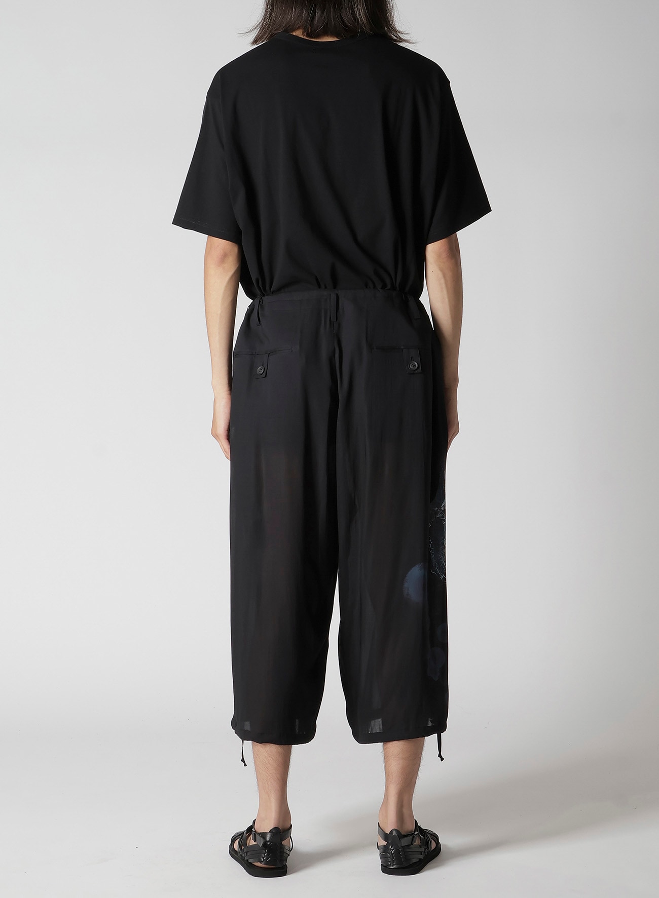 SEA PRINTED TAB POCKET PANTS