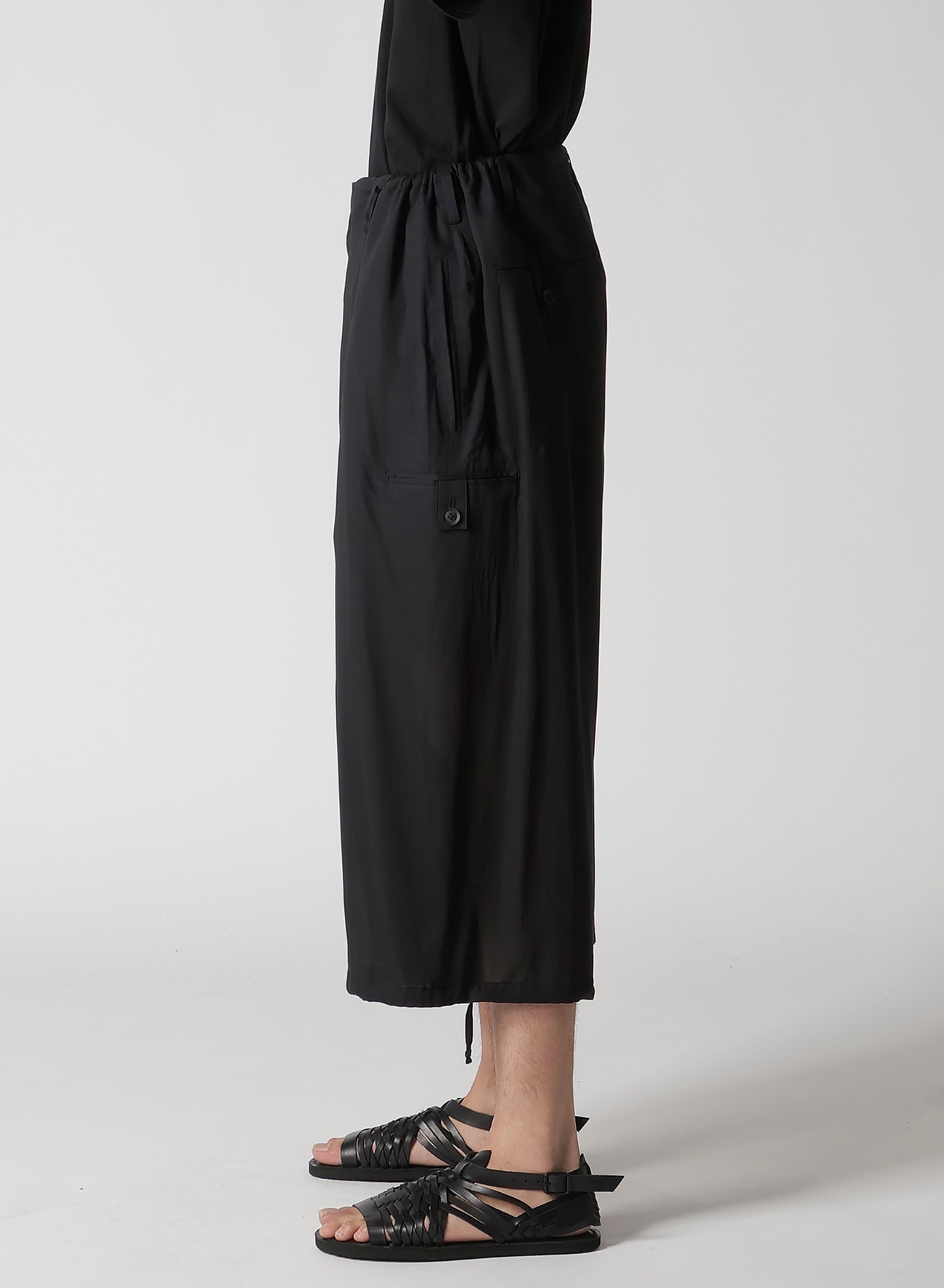 SEA PRINTED TAB POCKET PANTS