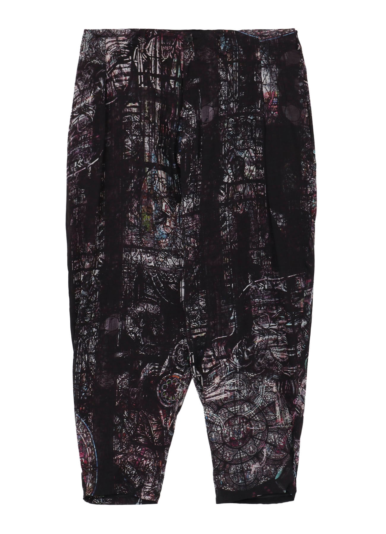 STAIND GLASS MOTIF OUTER DRAPE PANTS