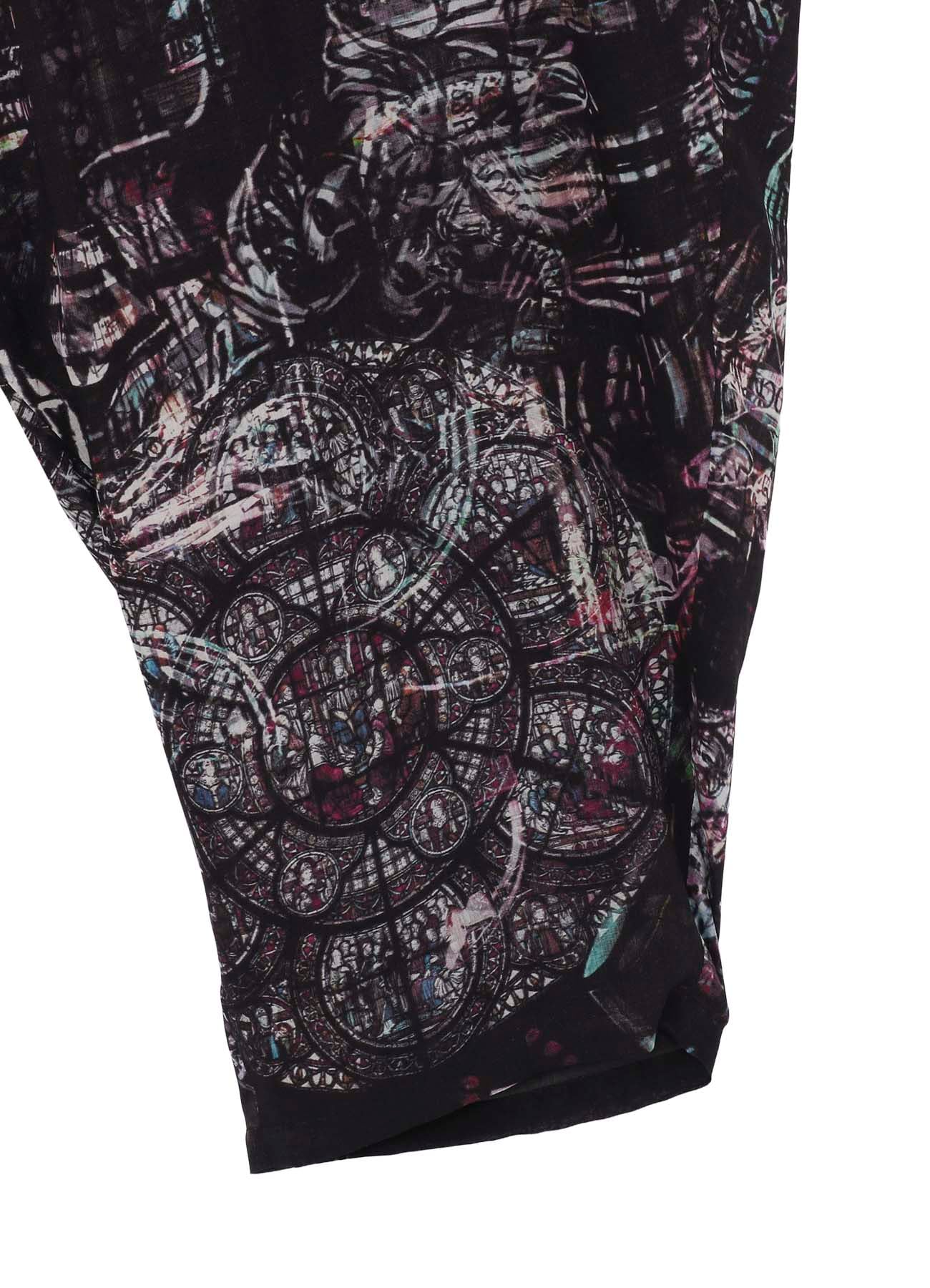 STAIND GLASS MOTIF OUTER DRAPE PANTS