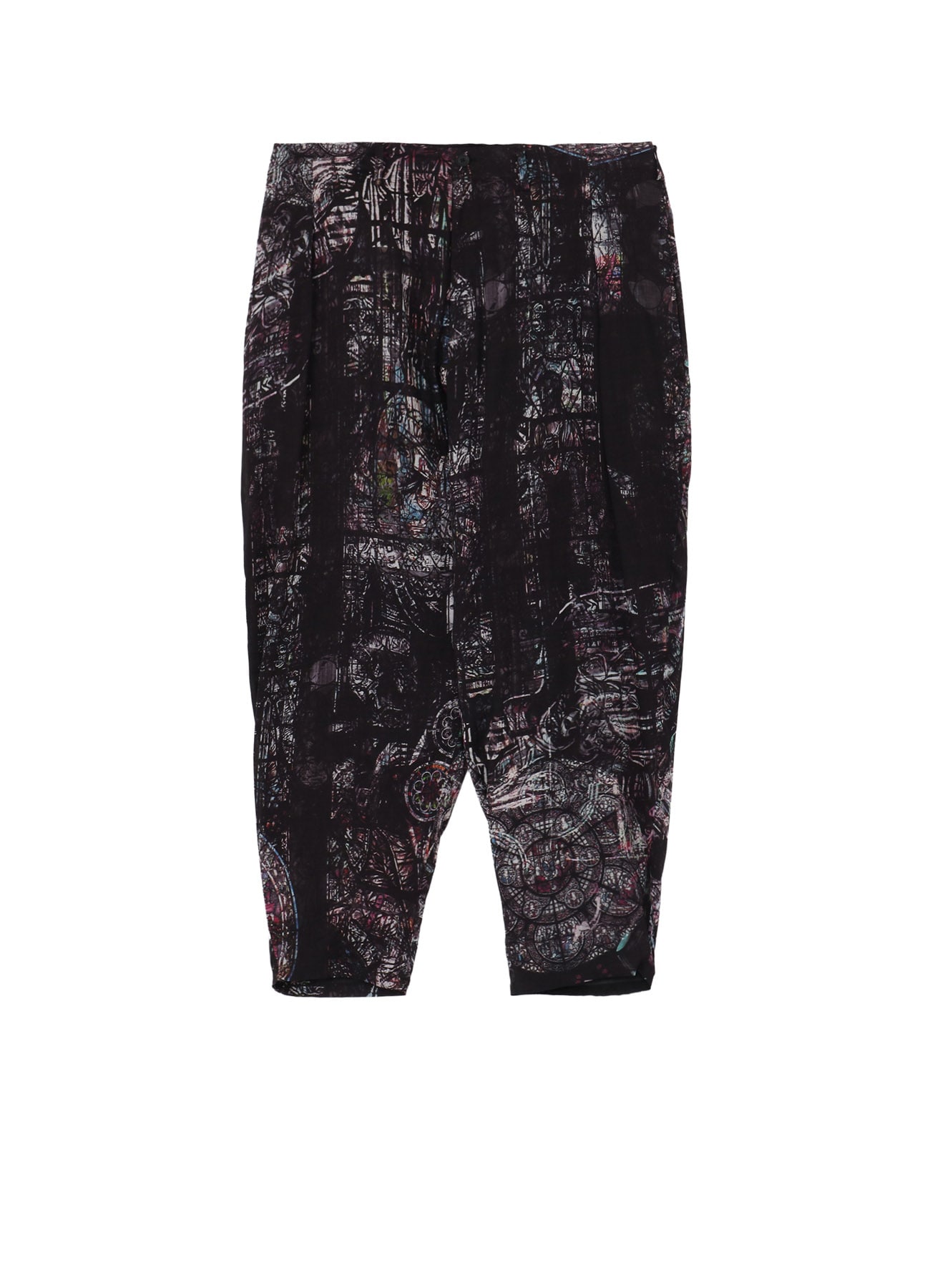 STAIND GLASS MOTIF OUTER DRAPE PANTS