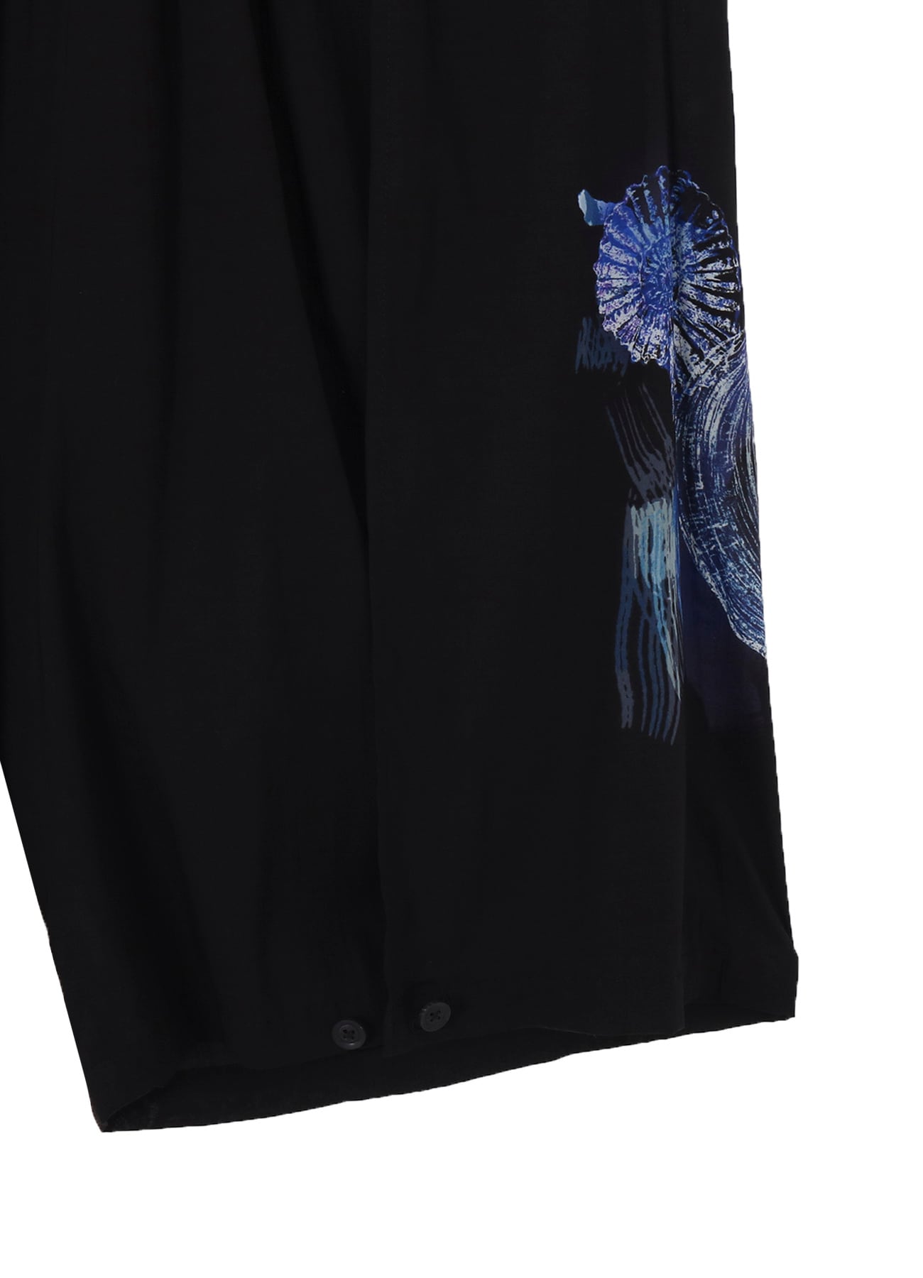 SEA PRINTED BACK SIDE CUT OFF PANTS