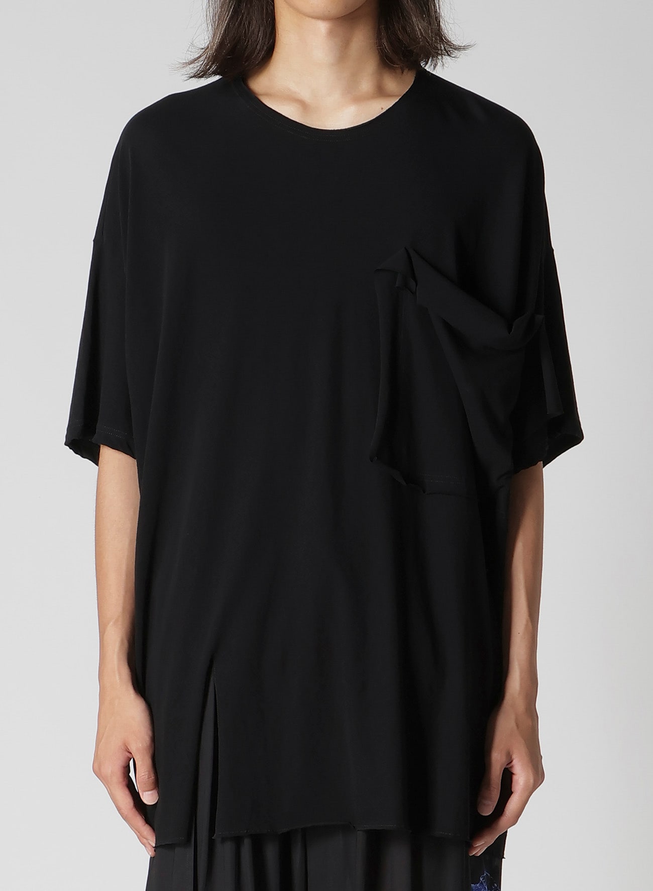 HIGH TWISTED JERSEY POCKET SHORT SLV TEE A
