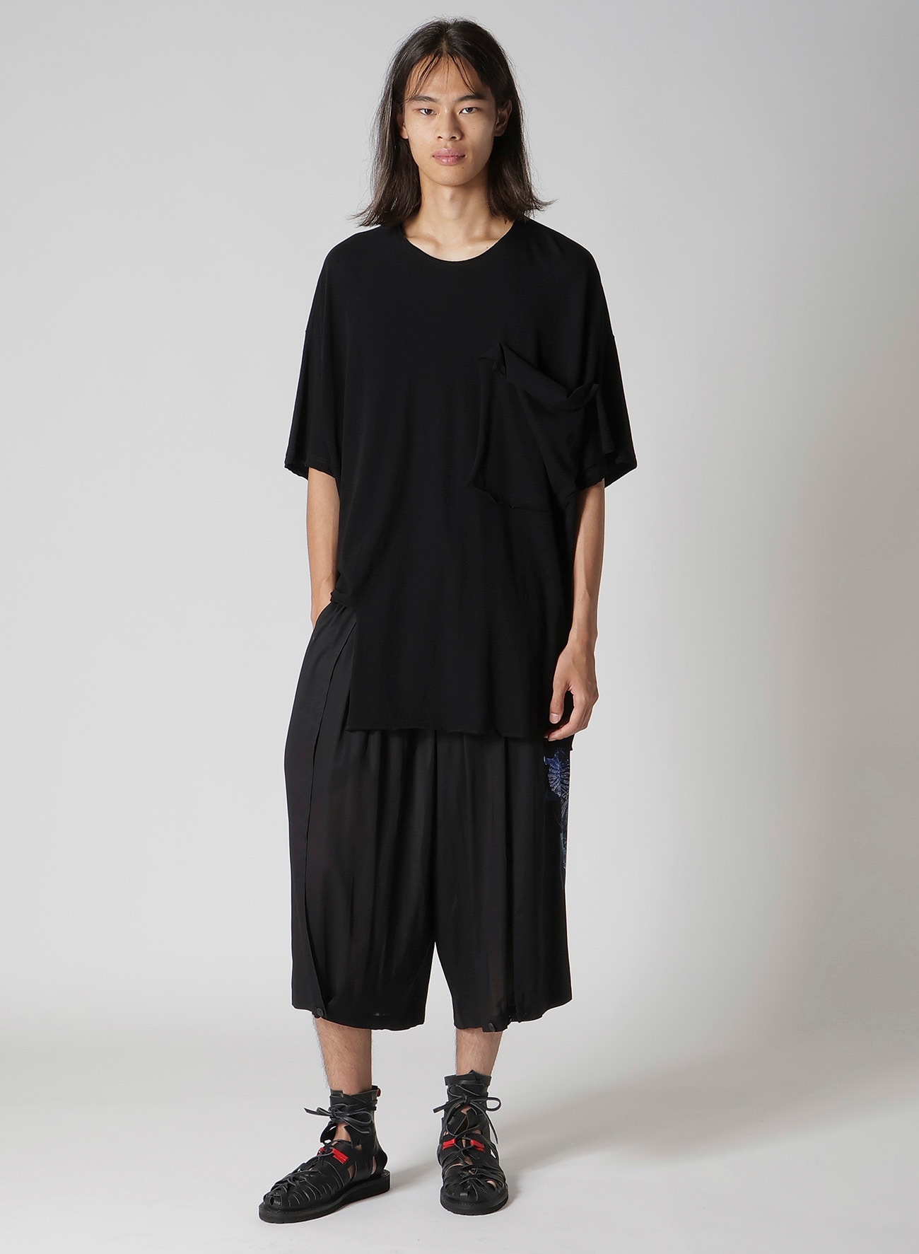 HIGH TWISTED JERSEY POCKET SHORT SLV TEE A