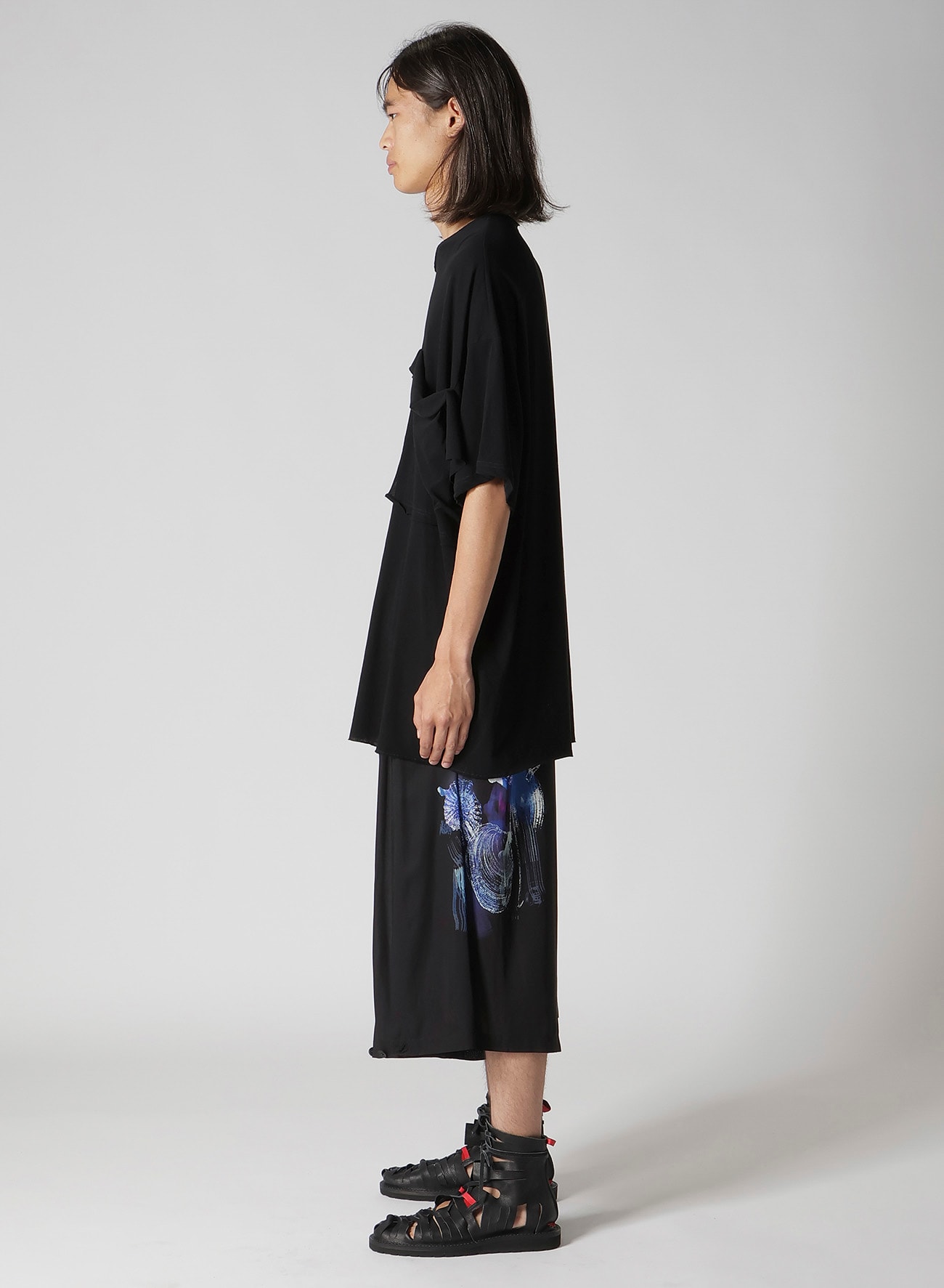 HIGH TWISTED JERSEY POCKET SHORT SLV TEE A