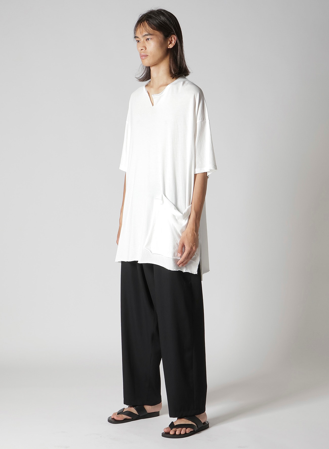 HIGH TWISTED JERSEY POCKET SHORT SLV TEE B
