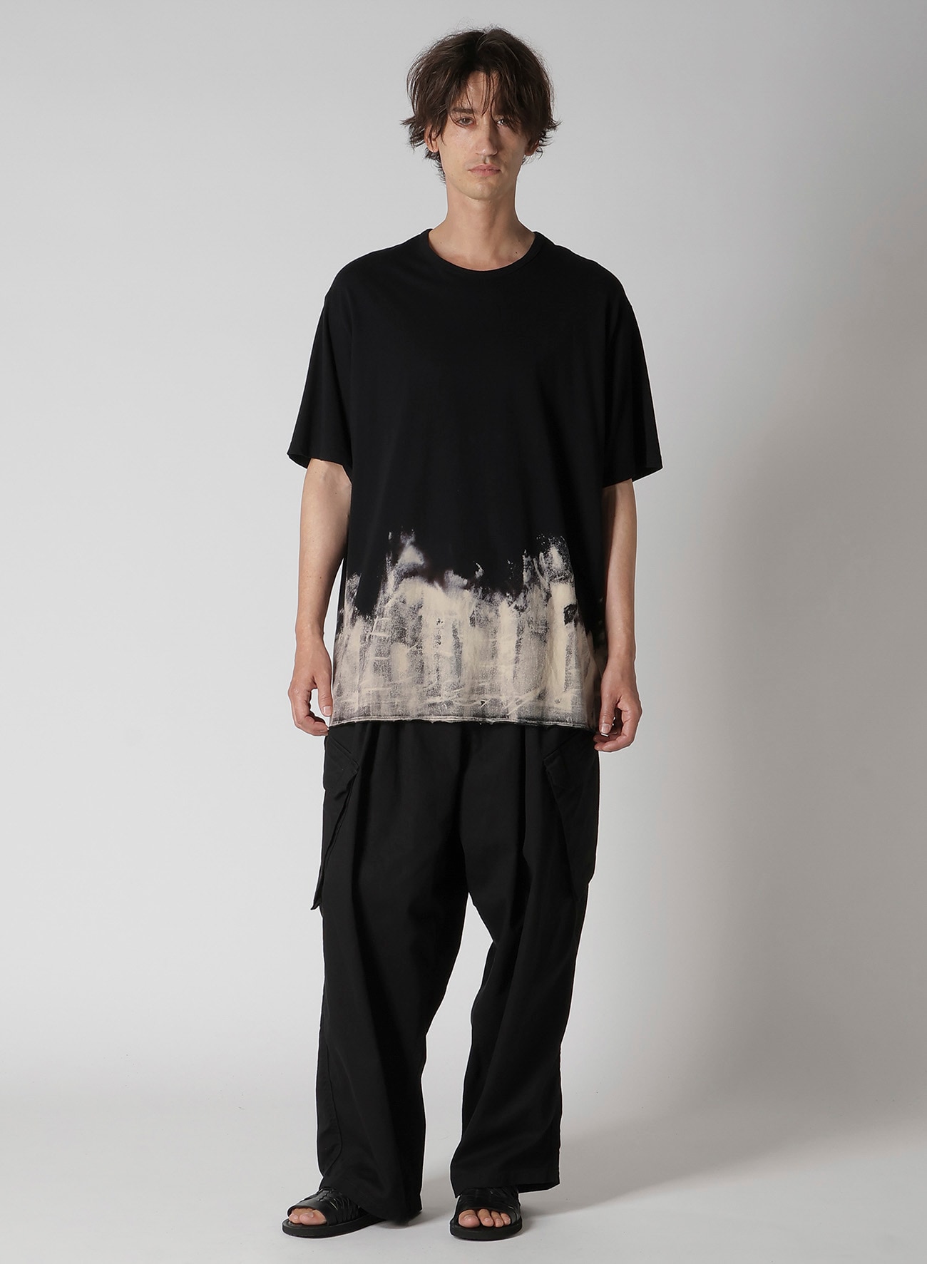 30/- DISCHARGED COMBED PS  ROUND NECK SHORT SLV T