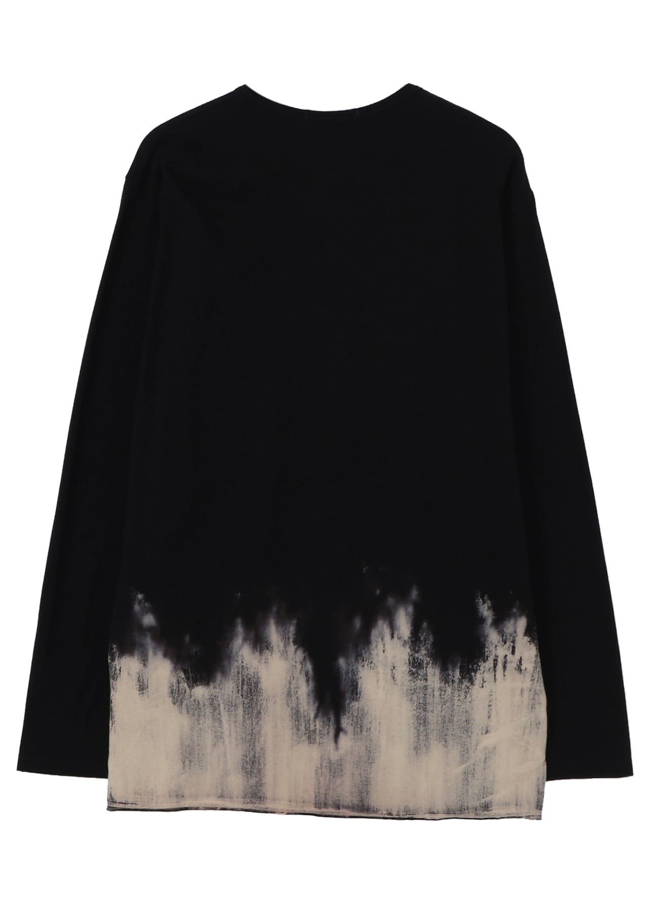 30/- DISCHARGED COMBED PS  ROUND NECK LONG SLV T