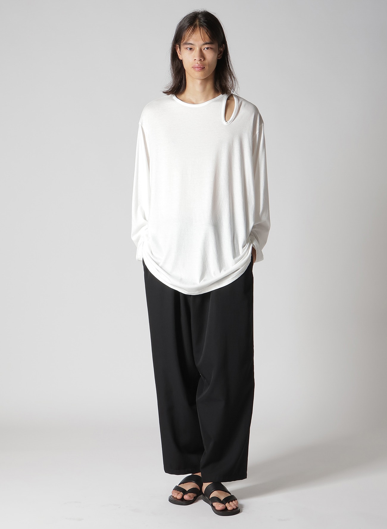 30/- ULTIMA GAUZE PS CUT-OUT D LONG SLV T