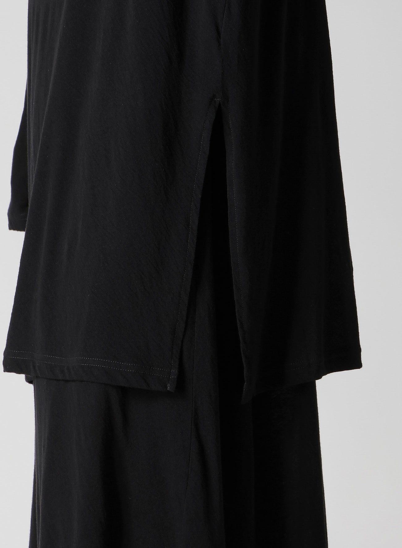 80/- COTTON LINEN VOILE HOODED LONG SLV PO