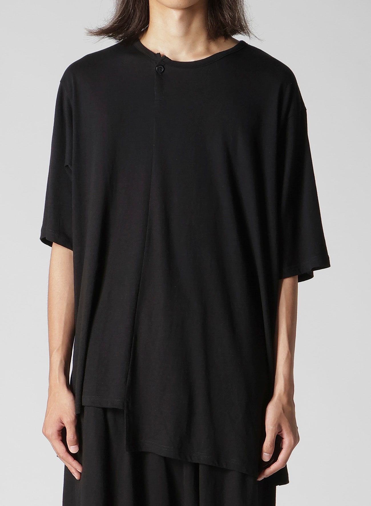 30/- COTTON LINEN PS PANELED SHORT SLV T