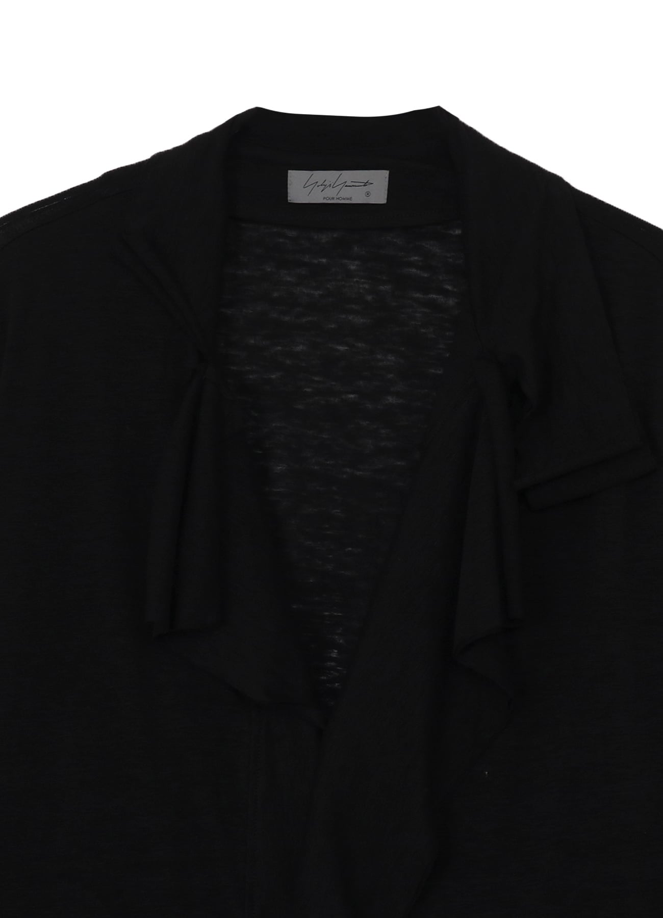 60/- LINEN PLAIN STITCH DRAPED LAPEL JKT