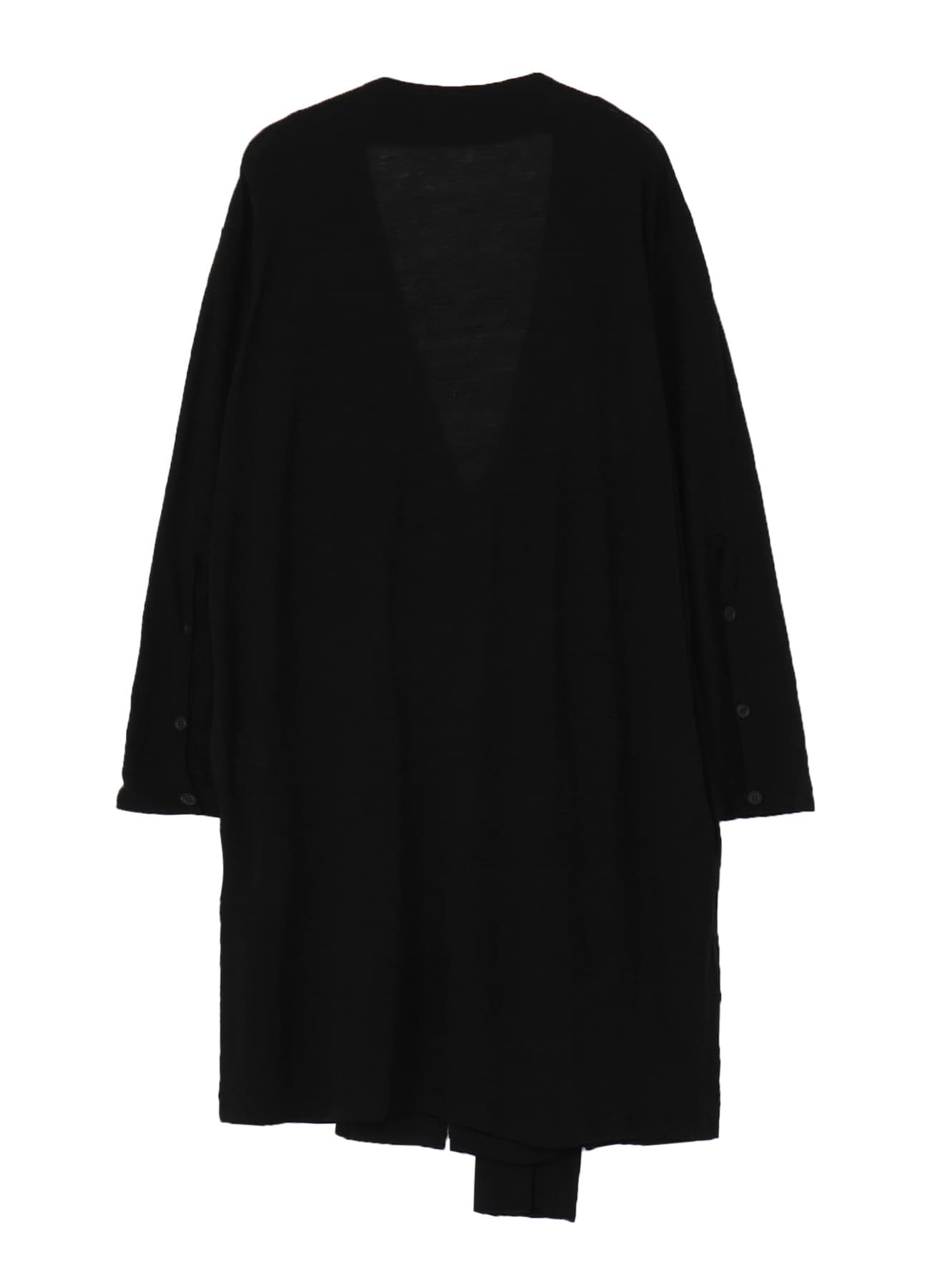 60/- LINEN PLAIN STITCH DRAPED D CARDIGAN