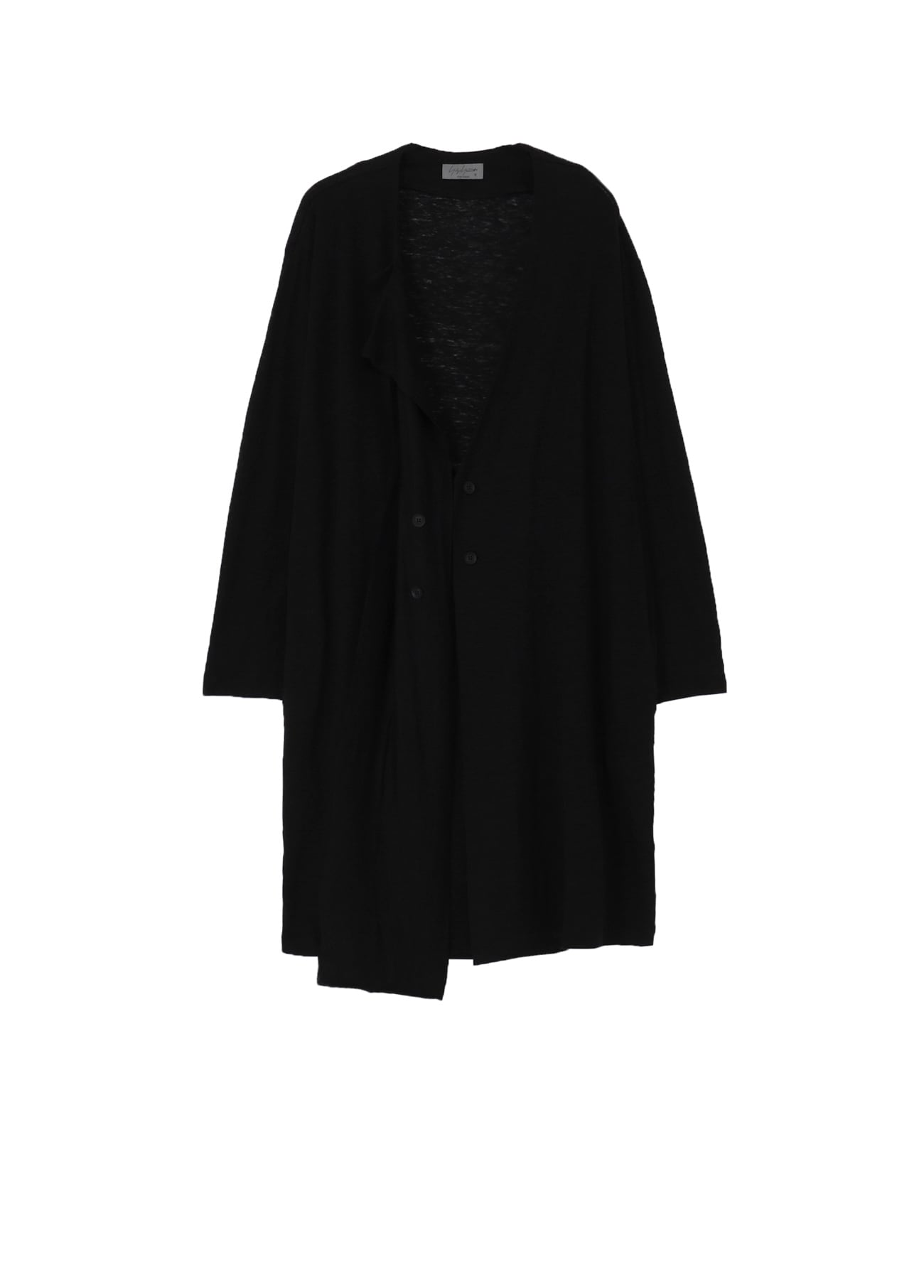 60/- LINEN PLAIN STITCH DRAPED D CARDIGAN