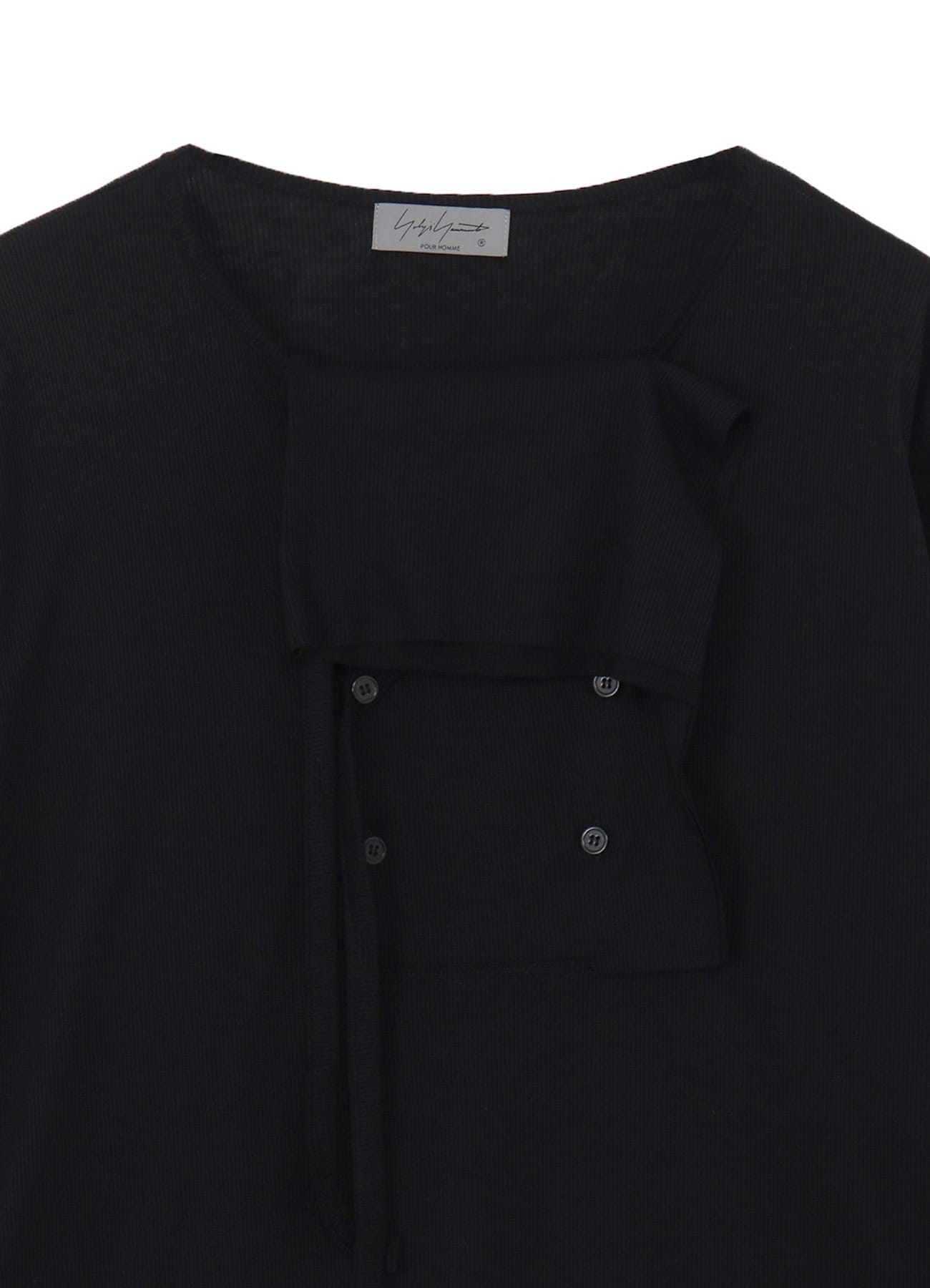 CELLULOSE COTTON MVS RIB DRAPE D GUSSET SLV T