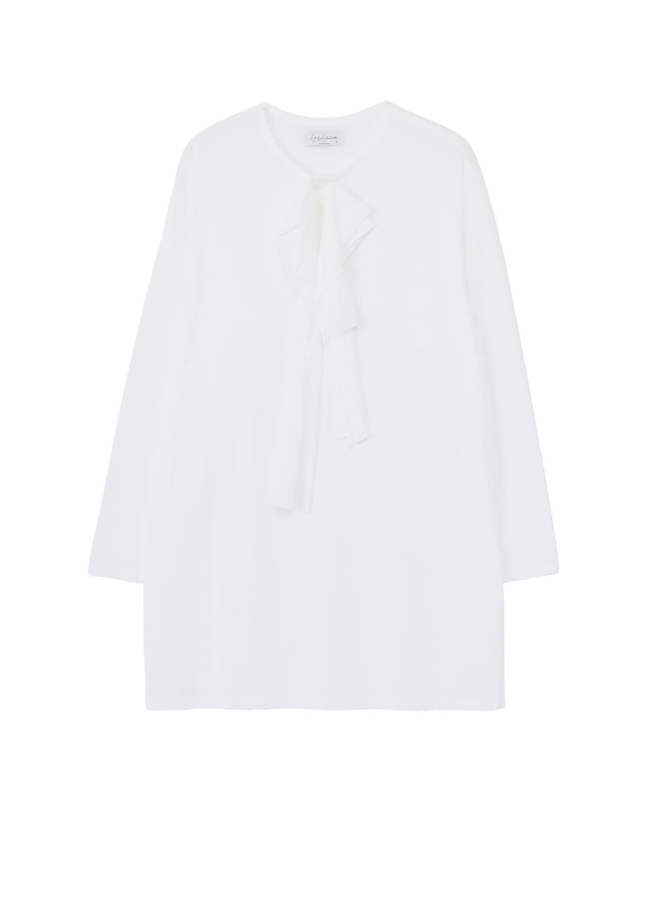 100/- PLAIN STITCH DRAPE DETAIL LONG SLV T