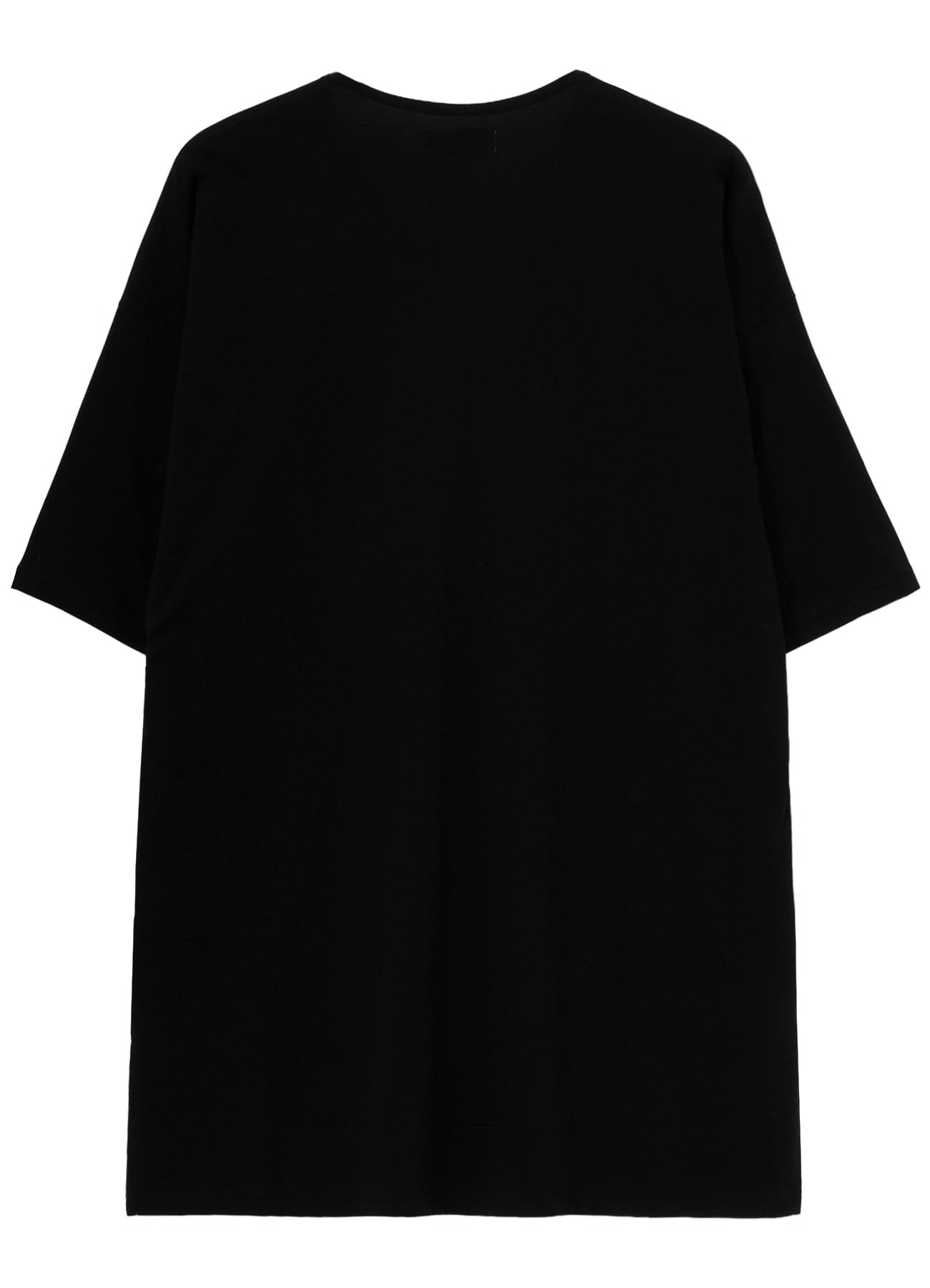 ALBINISTA CHIFFON DRAPE HENLEY NECK TEE