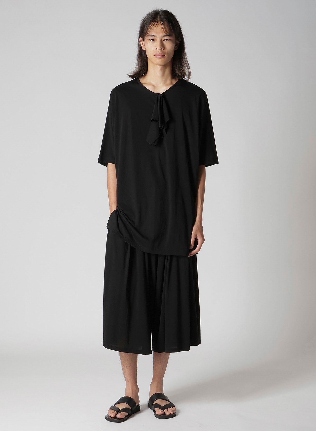 ALBINISTA CHIFFON TUCK PANTS