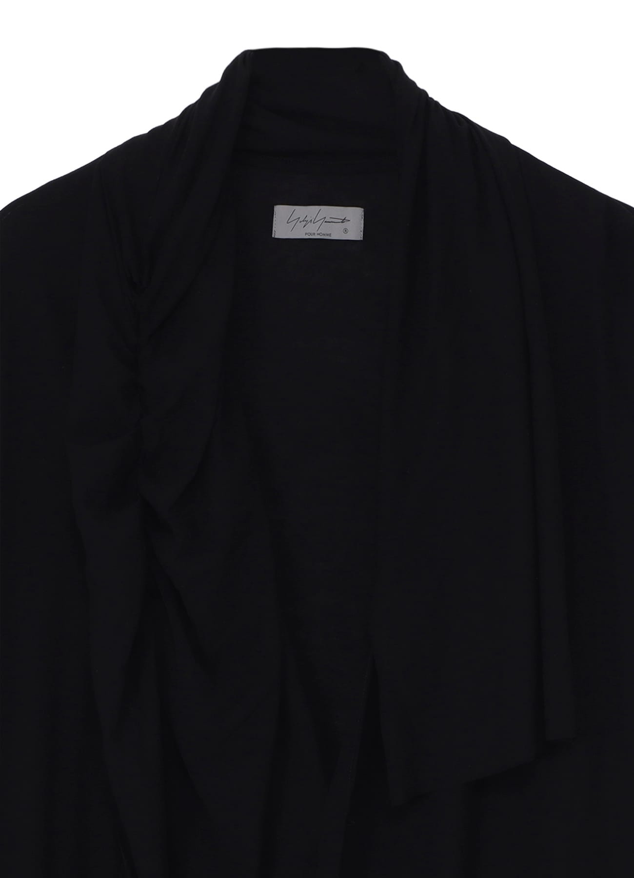 60/- HIGH TWISTED JERSEY DRAPE DETAIL CARDIGAN