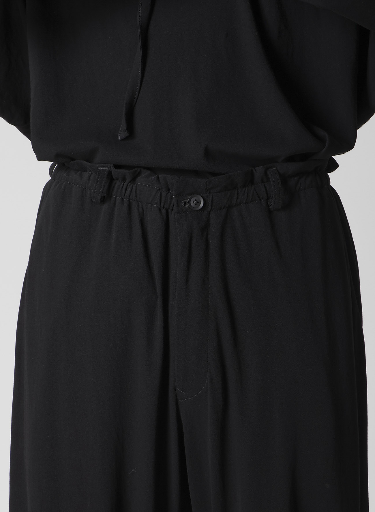 40/- HIGH TWISTED JERSEY TAB DETAIL PANTS