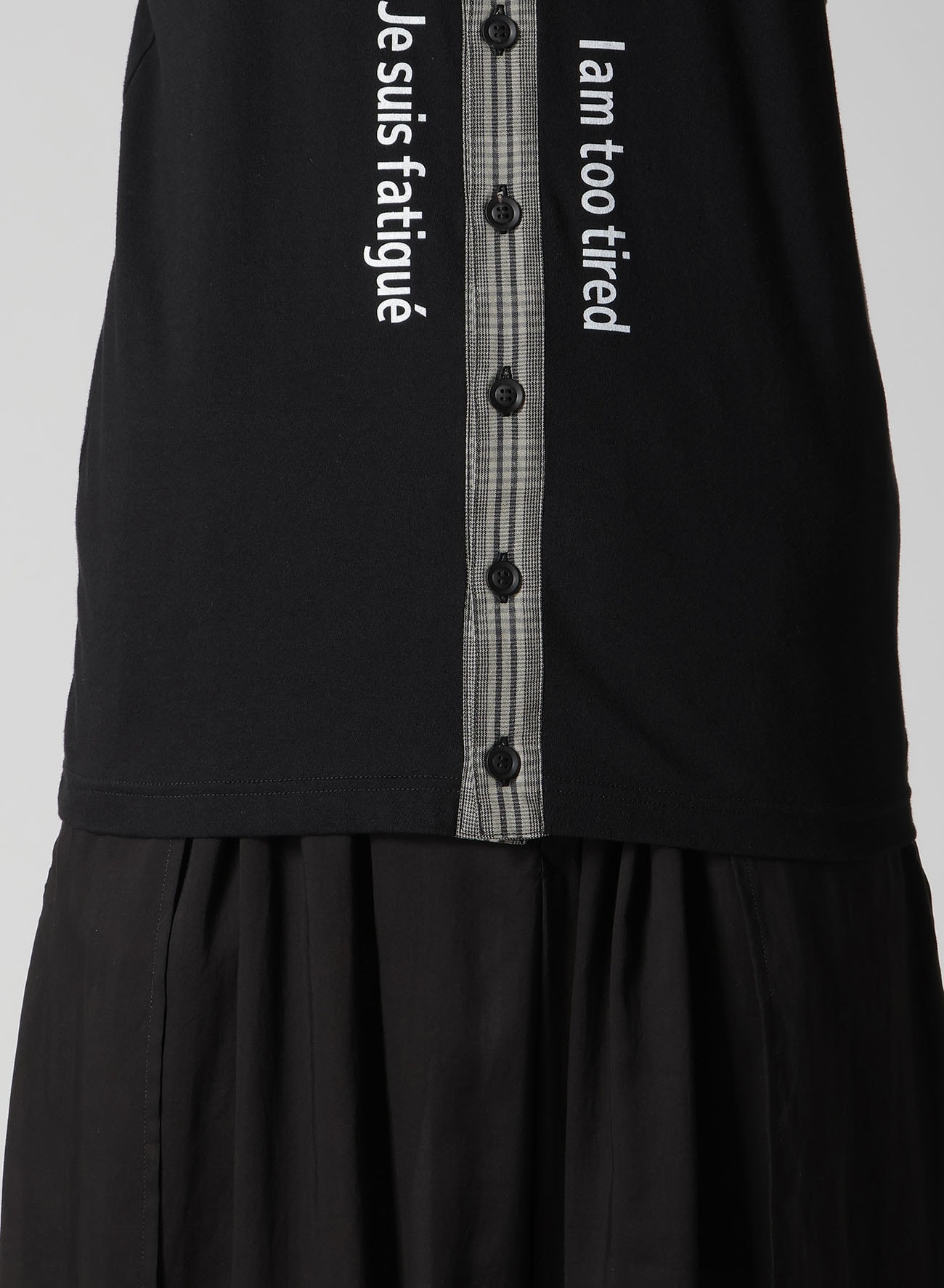 PLAIN STITCH FRONT BUTTON TANK TOP