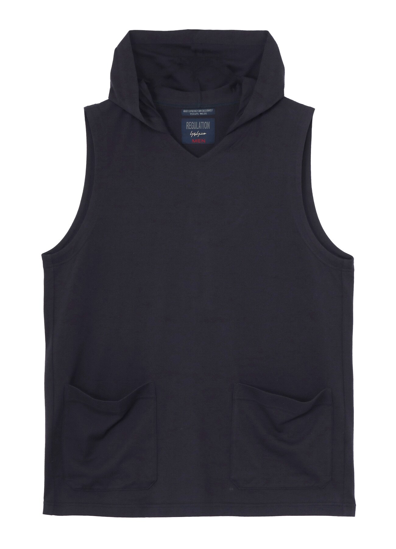 40/2 COMBED PLAIN STITCH HOODED VEST