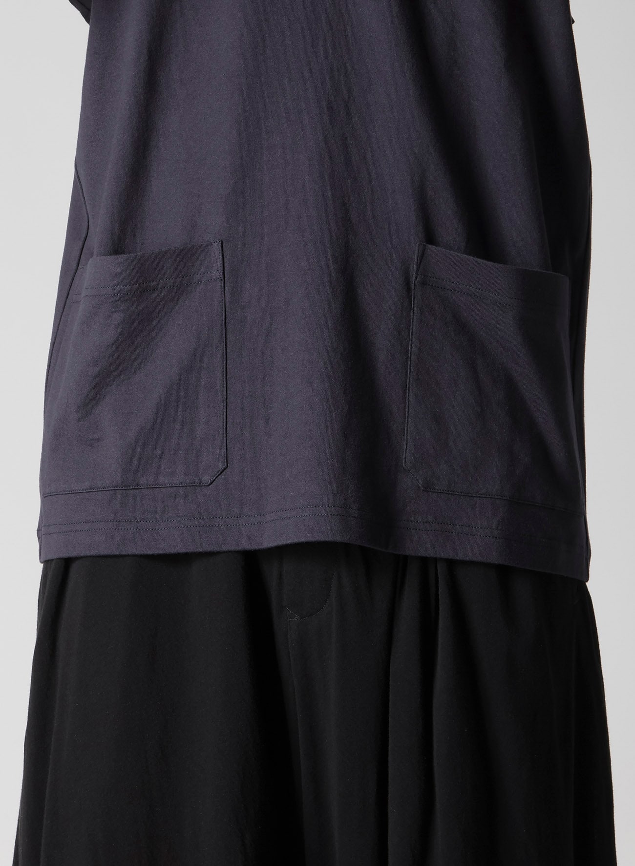 40/2 COMBED PLAIN STITCH HOODED VEST