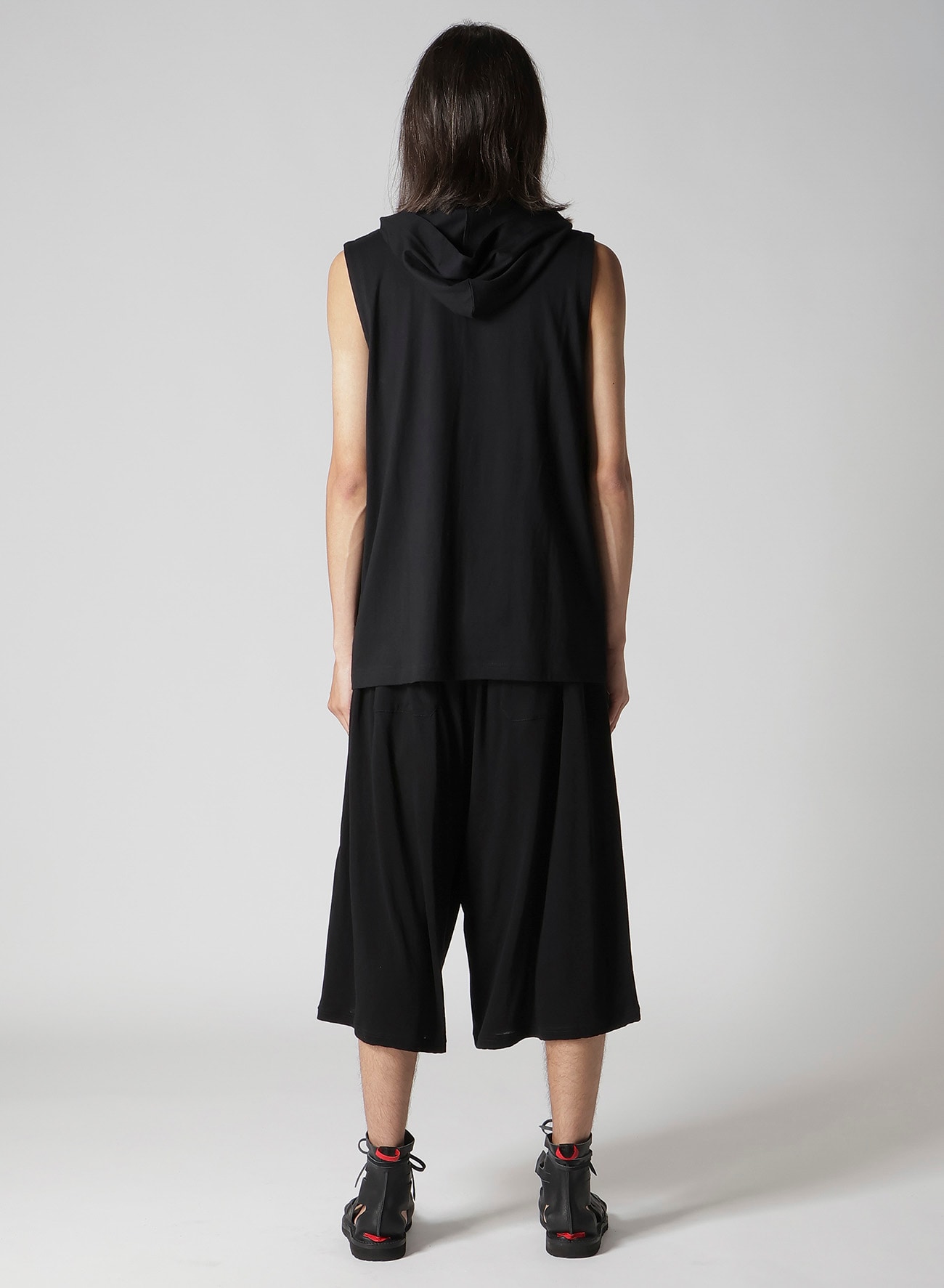 40/2 COMBED PLAIN STITCH HOODED ZIP VEST