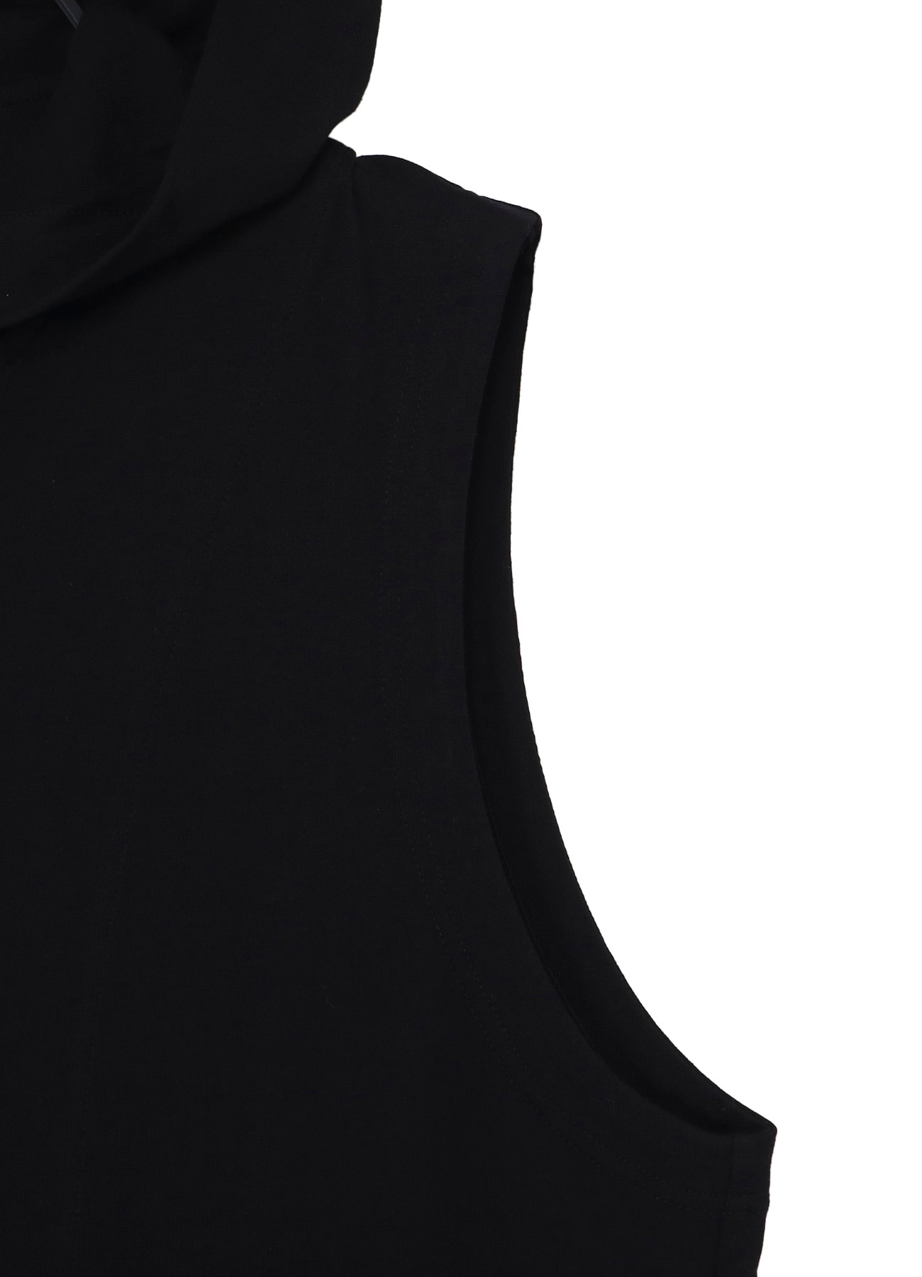 40/2 COMBED PLAIN STITCH HOODED ZIP VEST