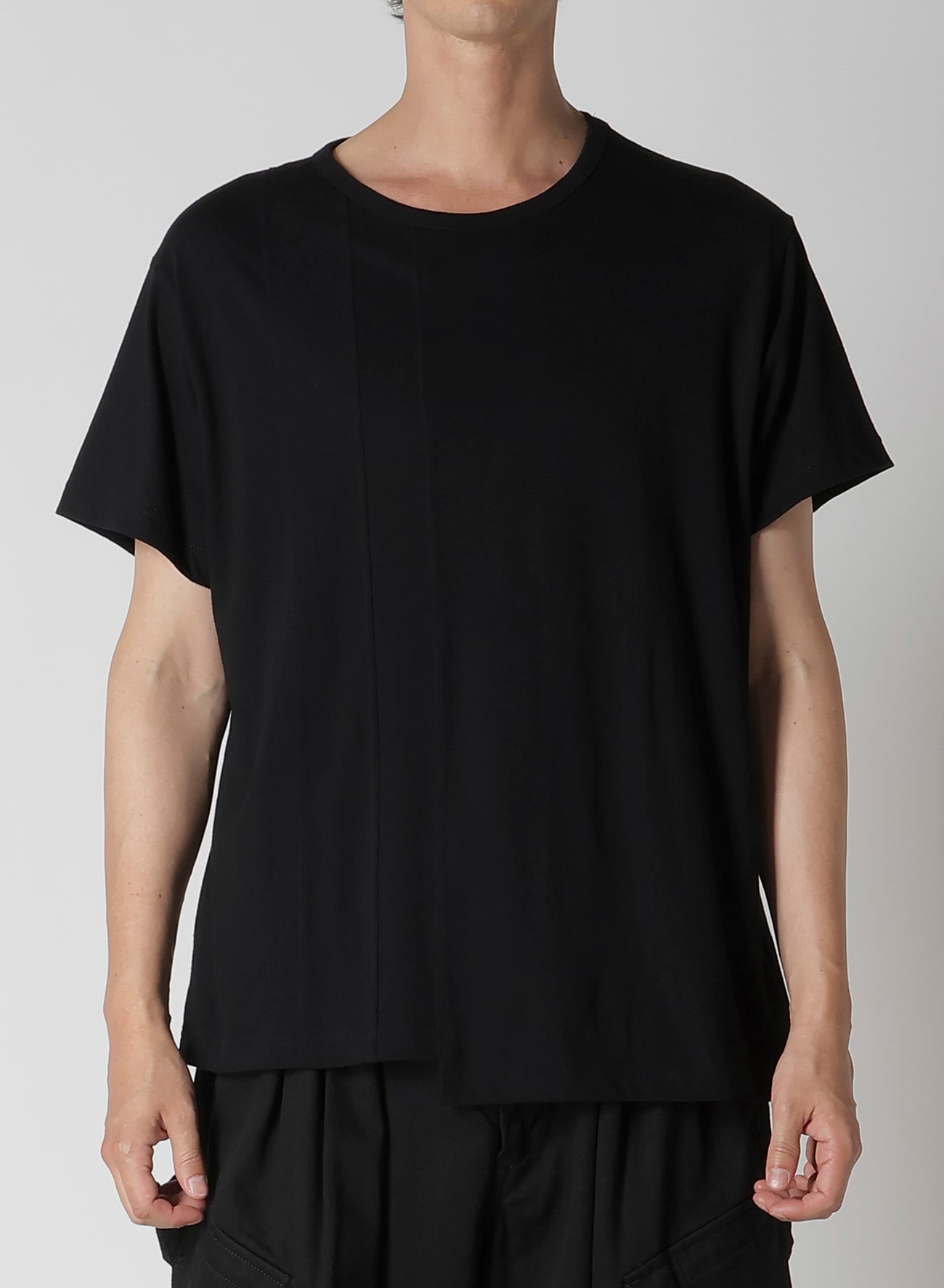 30/- COMBED PLAIN STITCH PANELED SHORT SLV T