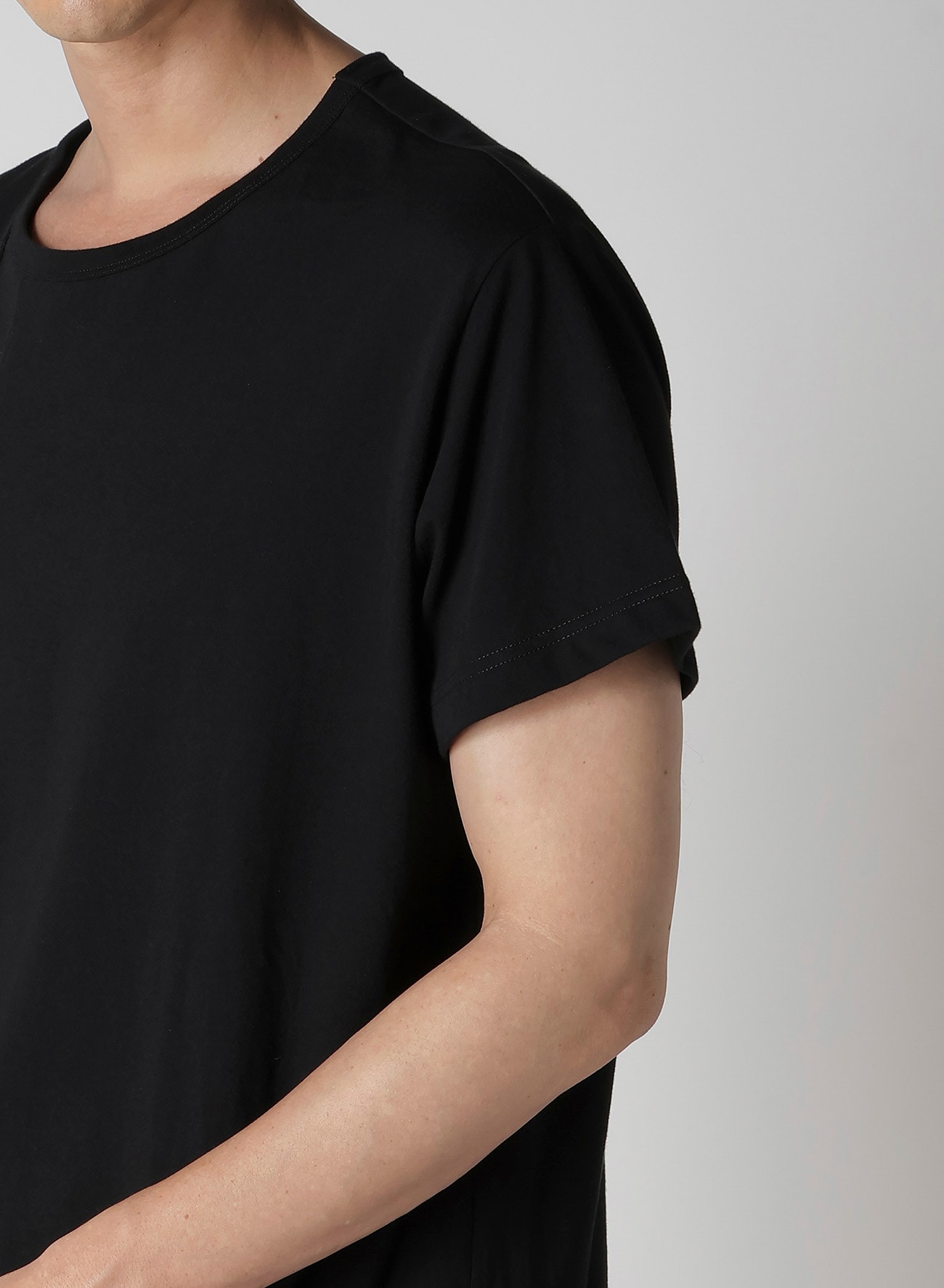 30/- COMBED PLAIN STITCH PANELED SHORT SLV T