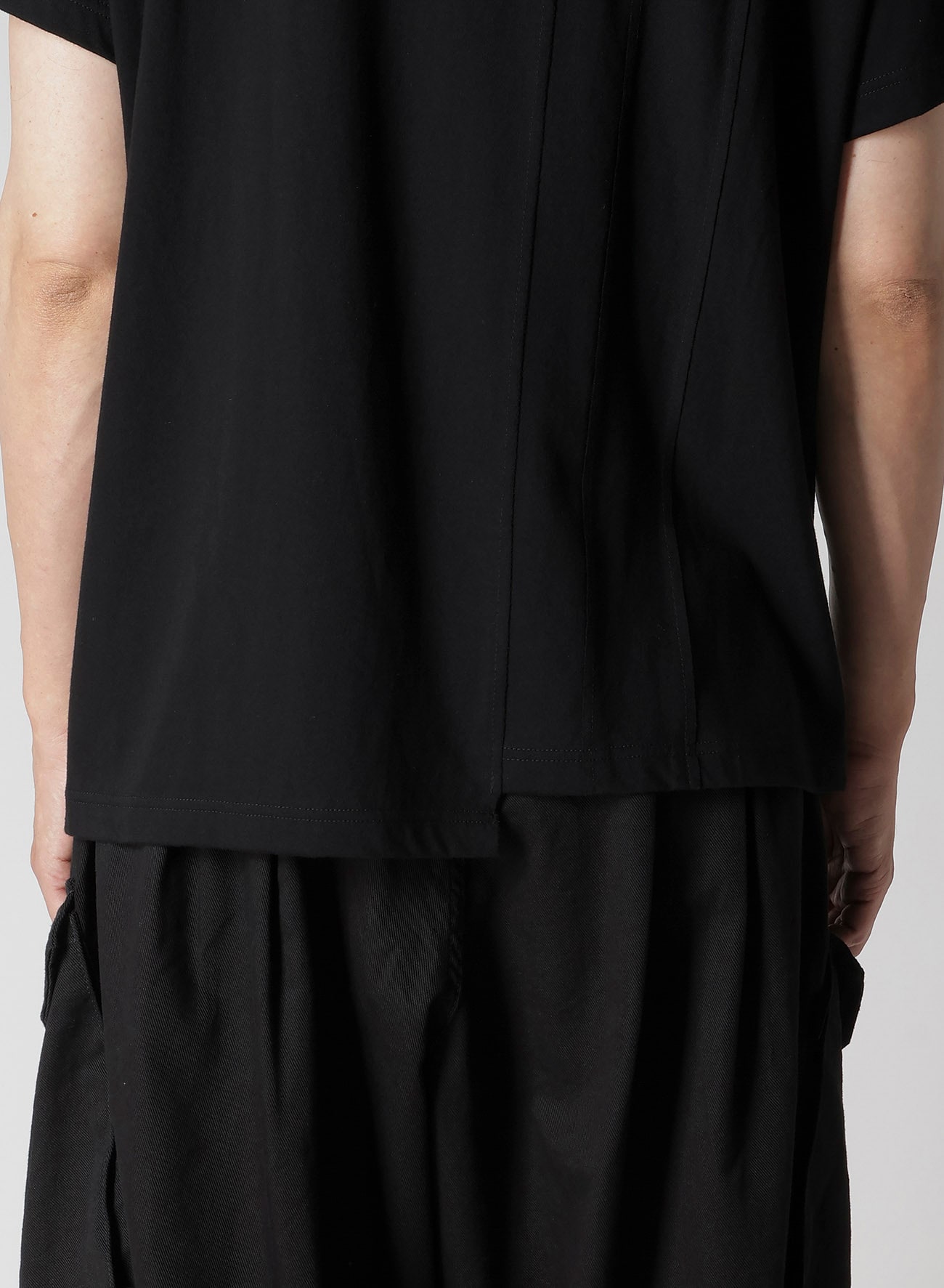 30/- COMBED PLAIN STITCH PANELED SHORT SLV T