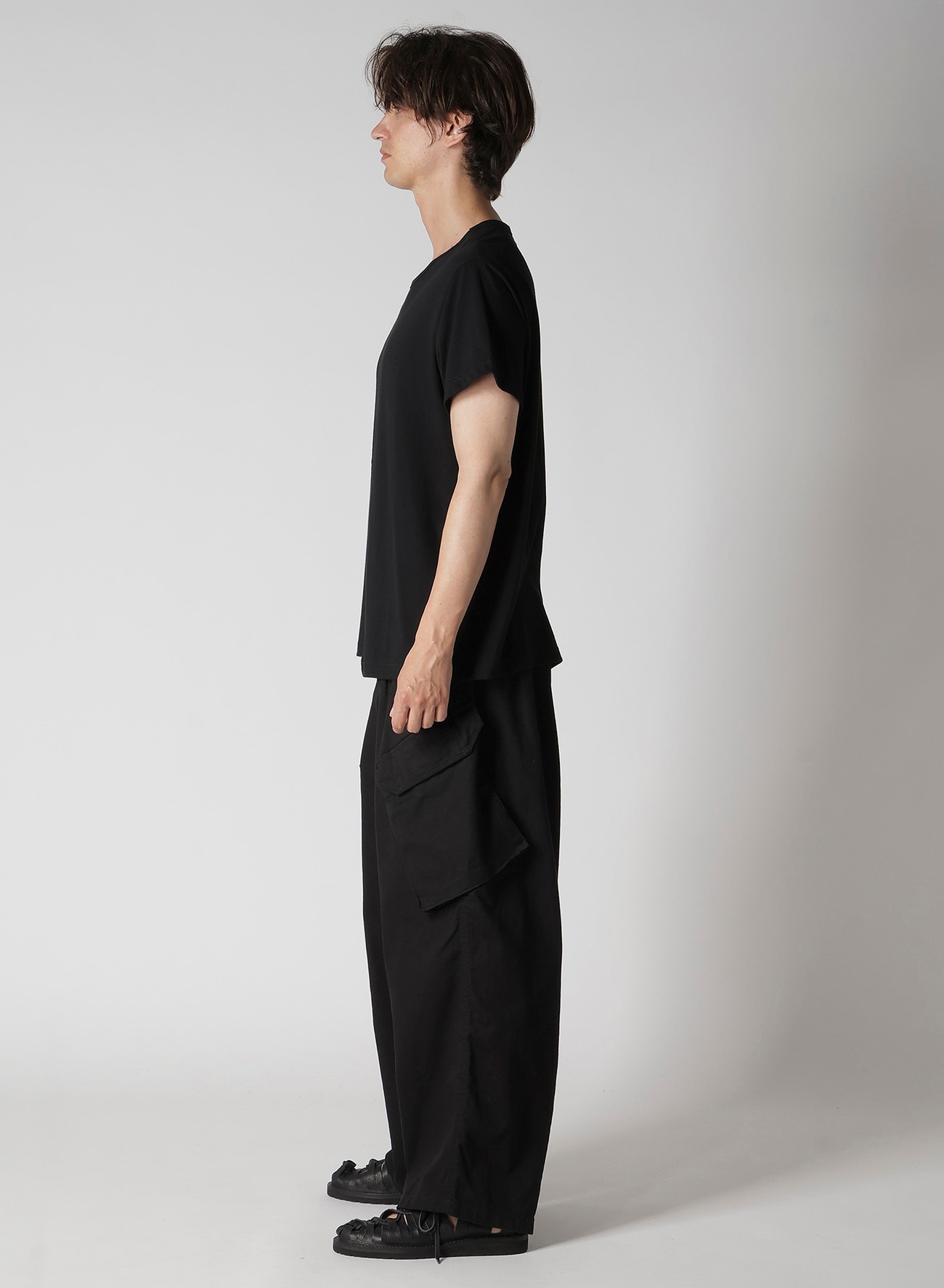 30/- COMBED PLAIN STITCH PANELED SHORT SLV T