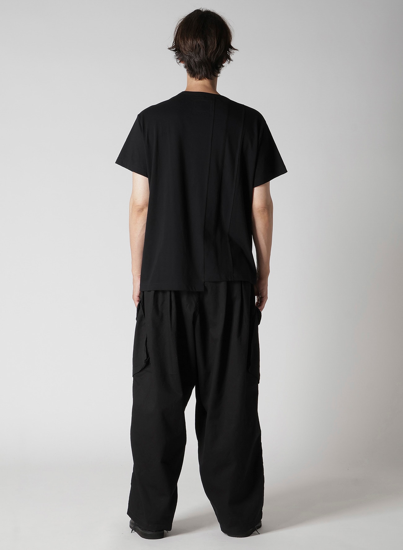 30/- COMBED PLAIN STITCH PANELED SHORT SLV T