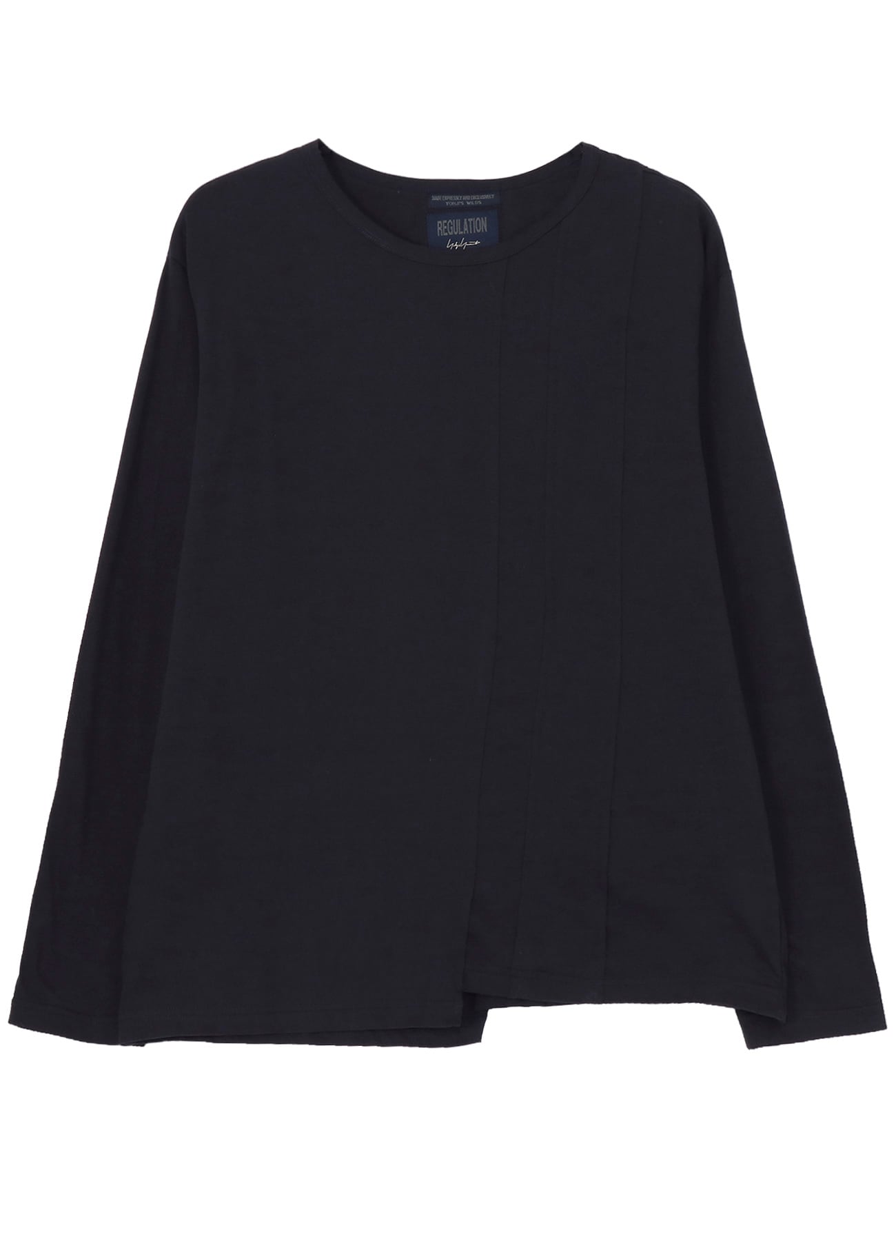 30/- COMBED PLAIN STITCH PANELED LONG SLV T