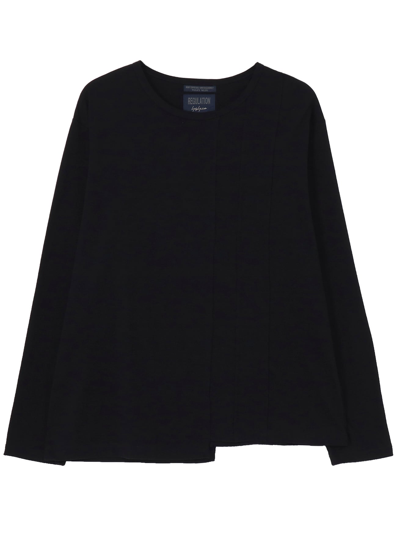 30/- COMBED PLAIN STITCH PANELED LONG SLV T